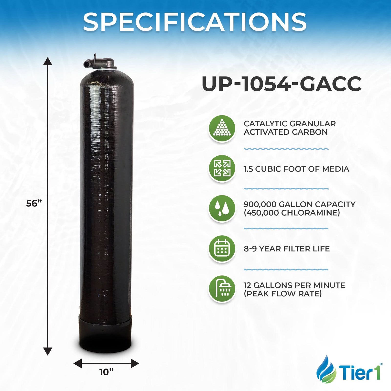 Whole House Catalytic GAC Water Filter System - 900,000 Gallon Chloramine Reduction & Enhanced Performance for Pure, Refreshing Water - WaterFilters.NET