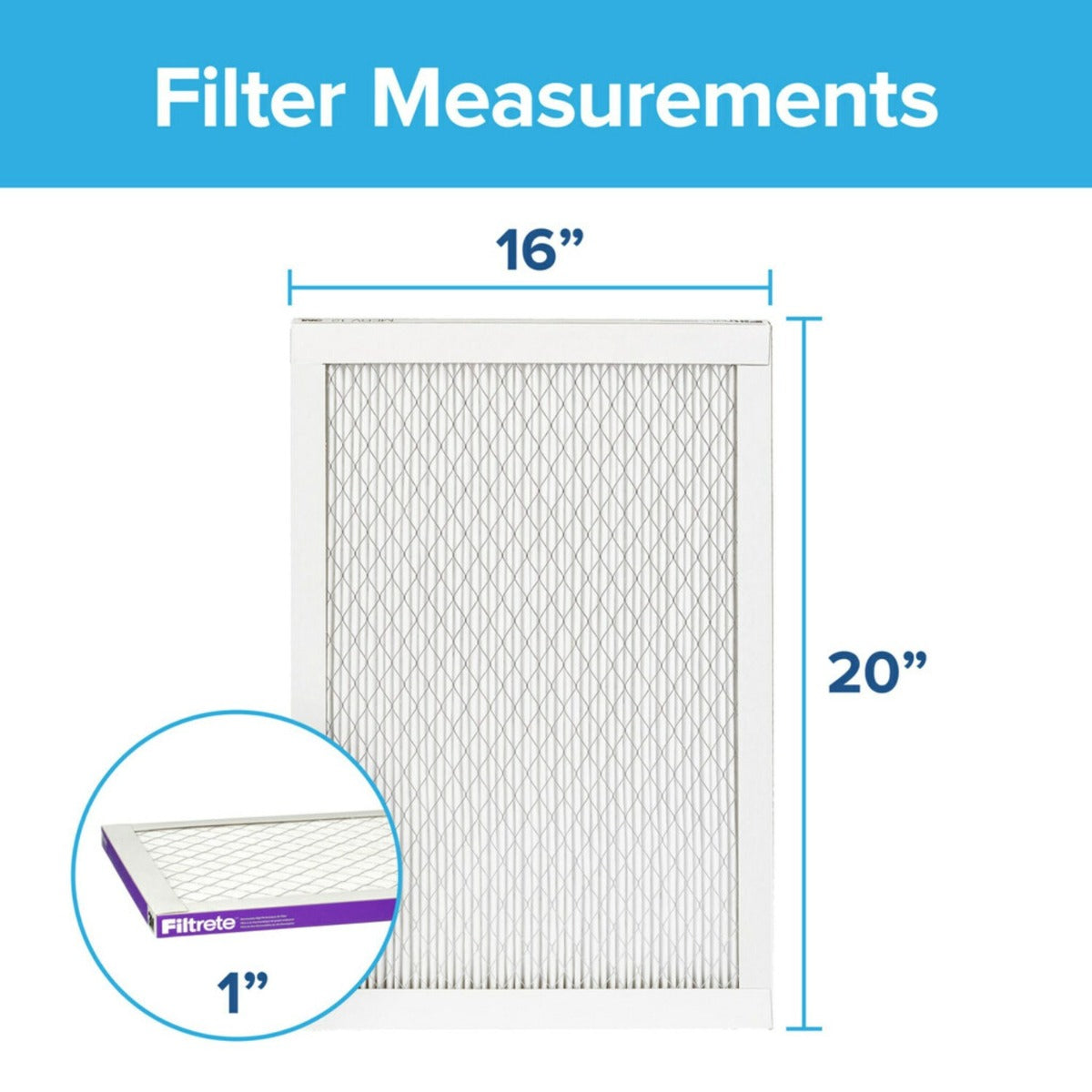 3M Filtrete 1500 Ultra Allergen Reduction Air Filter - 16x20x1 (4-Pack)