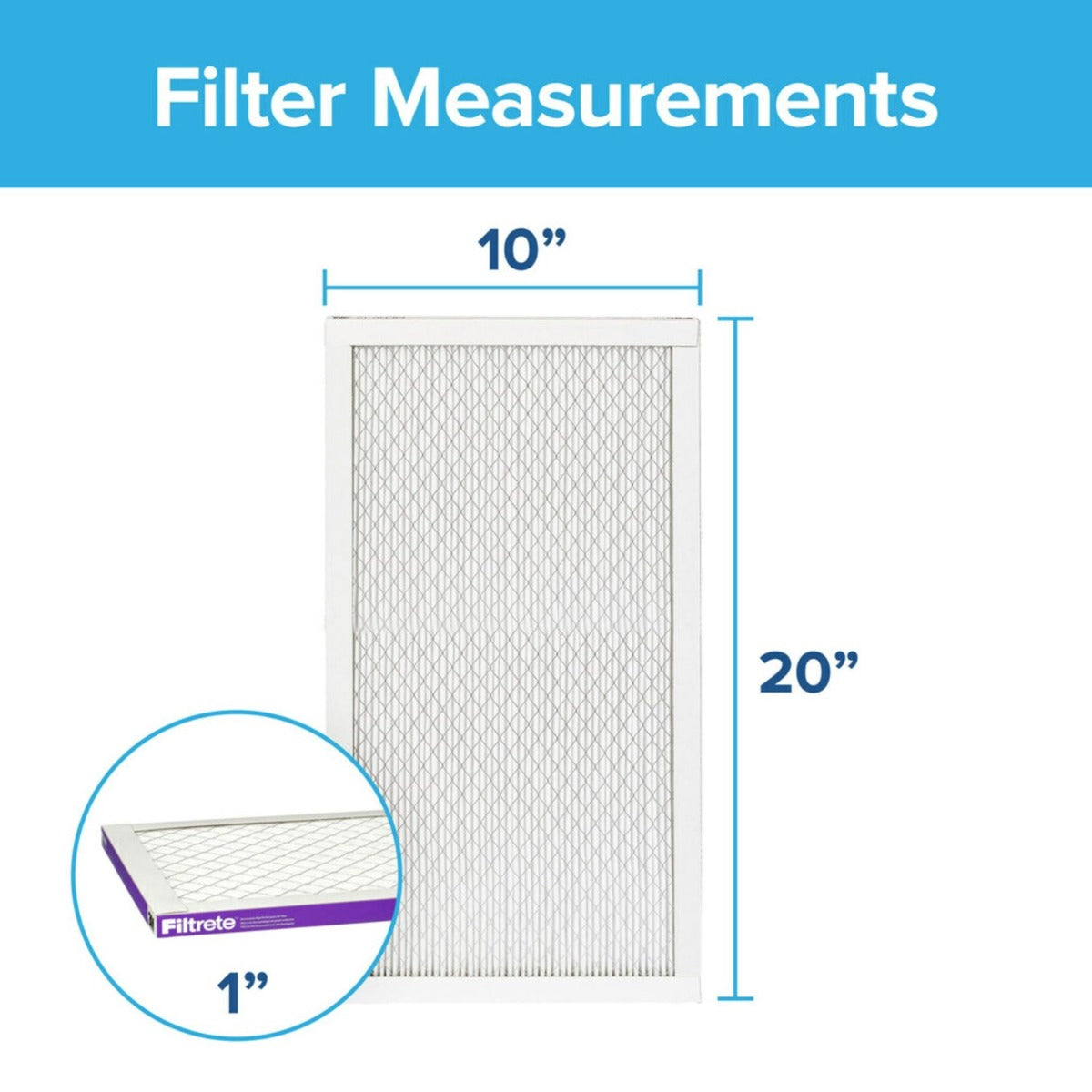3M Filtrete 1500 Ultra Allergen Reduction Air Filter - 10x20x1 (4-Pack)