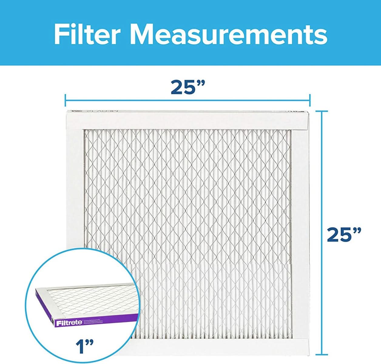 3M Filtrete 1500 Ultra Allergen Reduction Air Filter - 25x25x1 (4-Pack) - WaterFilters.NET