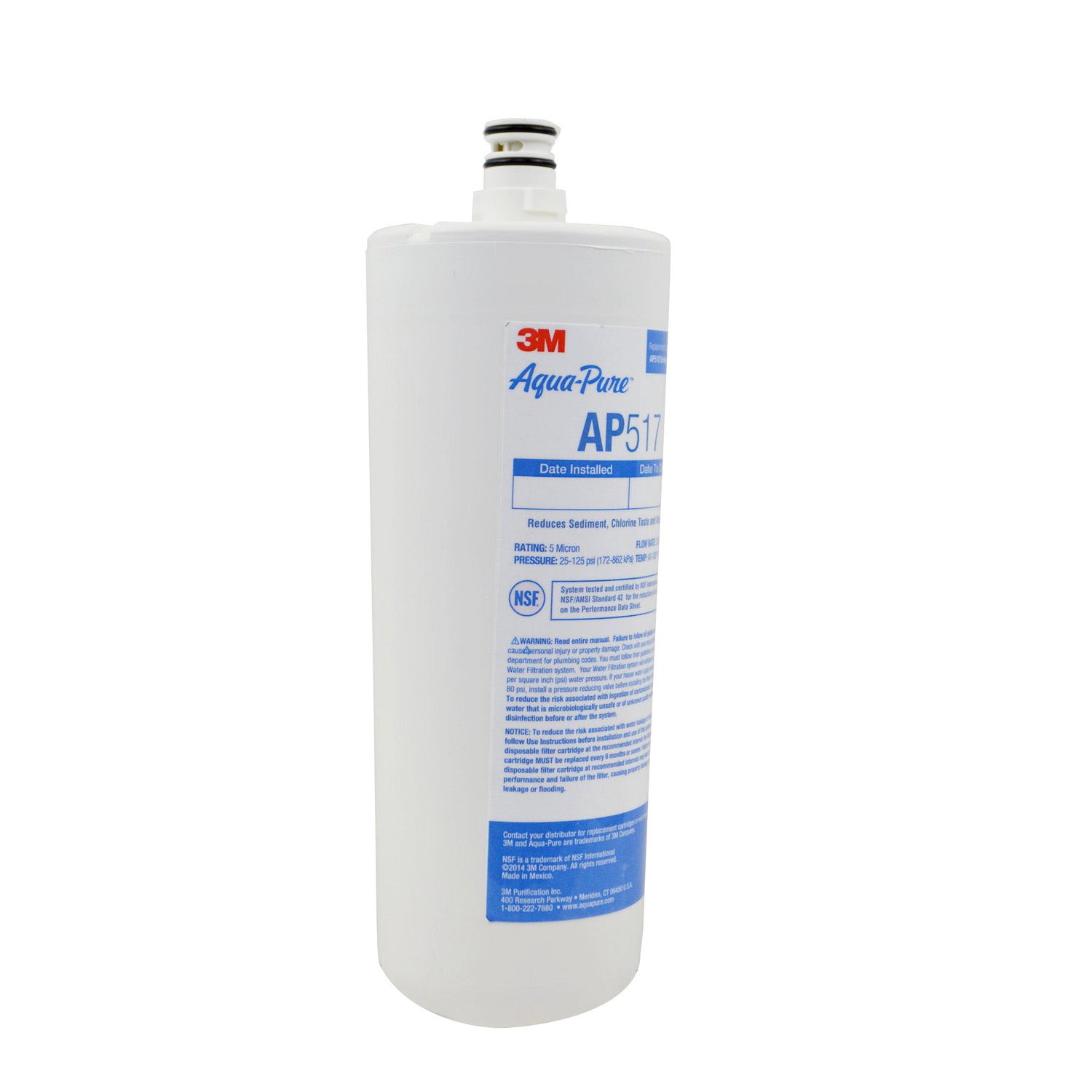 3M Aqua-Pure AP517 Dirt, Rust, Taste / Odor, Scale & Chlorine Water Filter