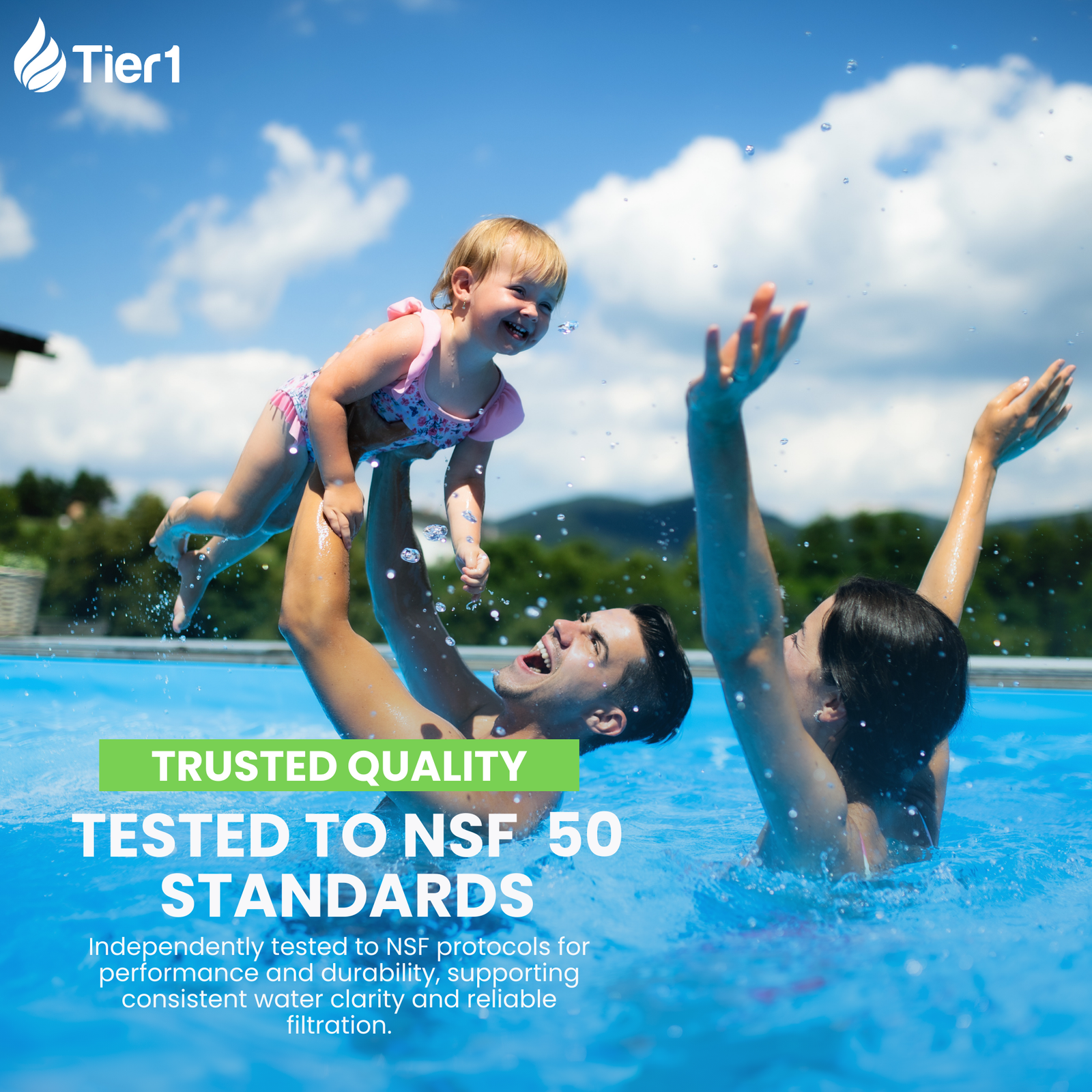 Tier1 PAS-1237 Pleated Pool and Spa Filter