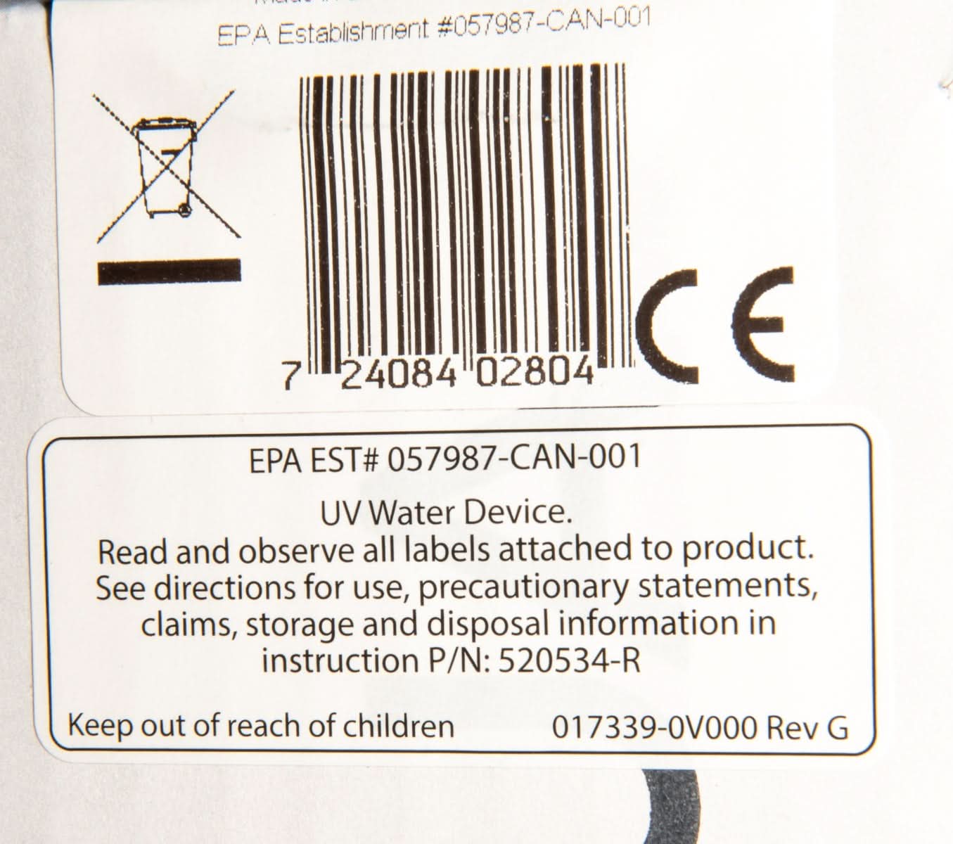 Viqua Ultraviolet Lamp UV-MAX-602804 - WaterFilters.NET