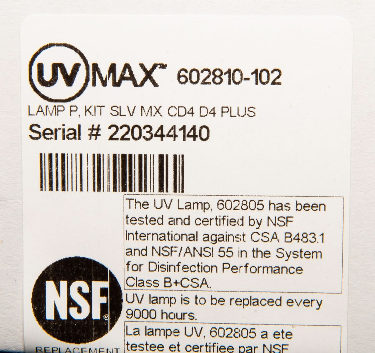 602810-102 Lamp and Sleeve Kit for Viqua D Model Systems - WaterFilters.NET