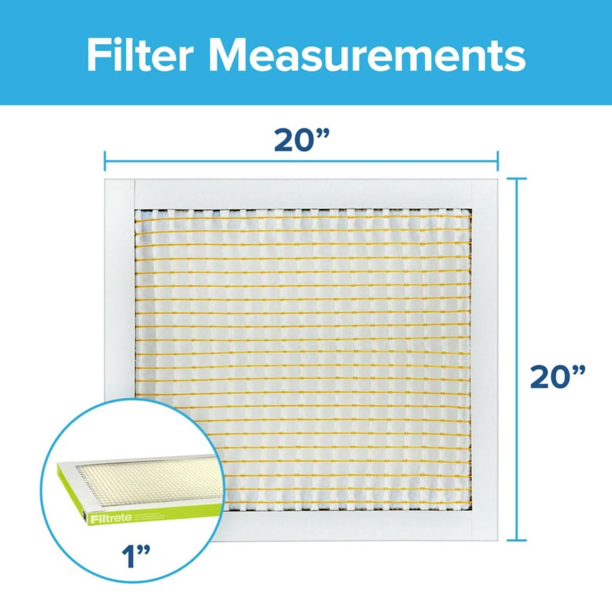 3M Filtrete 600 Dust & Pollen Reduction Air Filter - 20x20x1 (4-Pack) - WaterFilters.NET