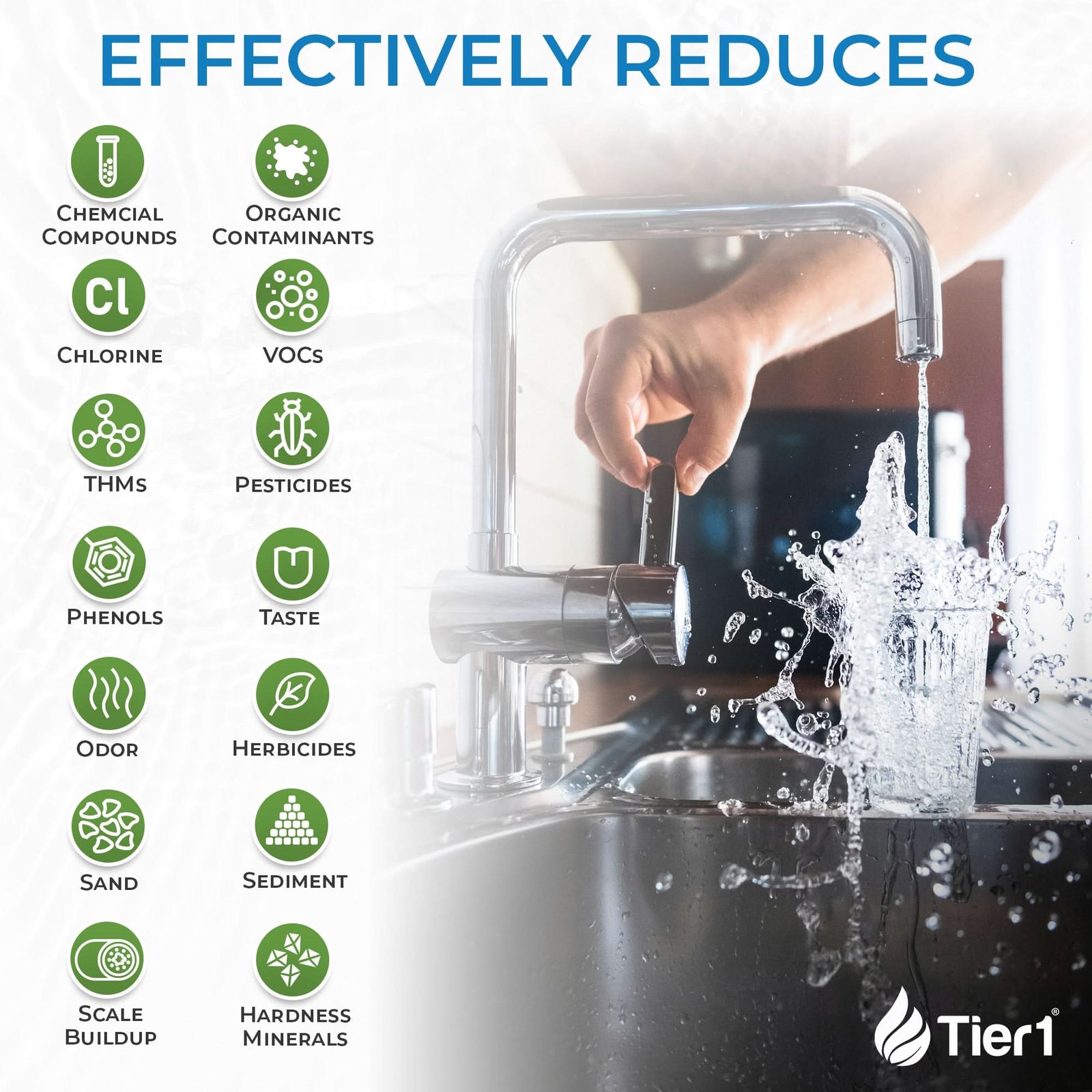 Tier1 32,000 Grain Water Softener & Chlorine Reduction Bundle - Water Softener System plus 600,000 Gallons of Clean, Fresh Water - WaterFilters.NET