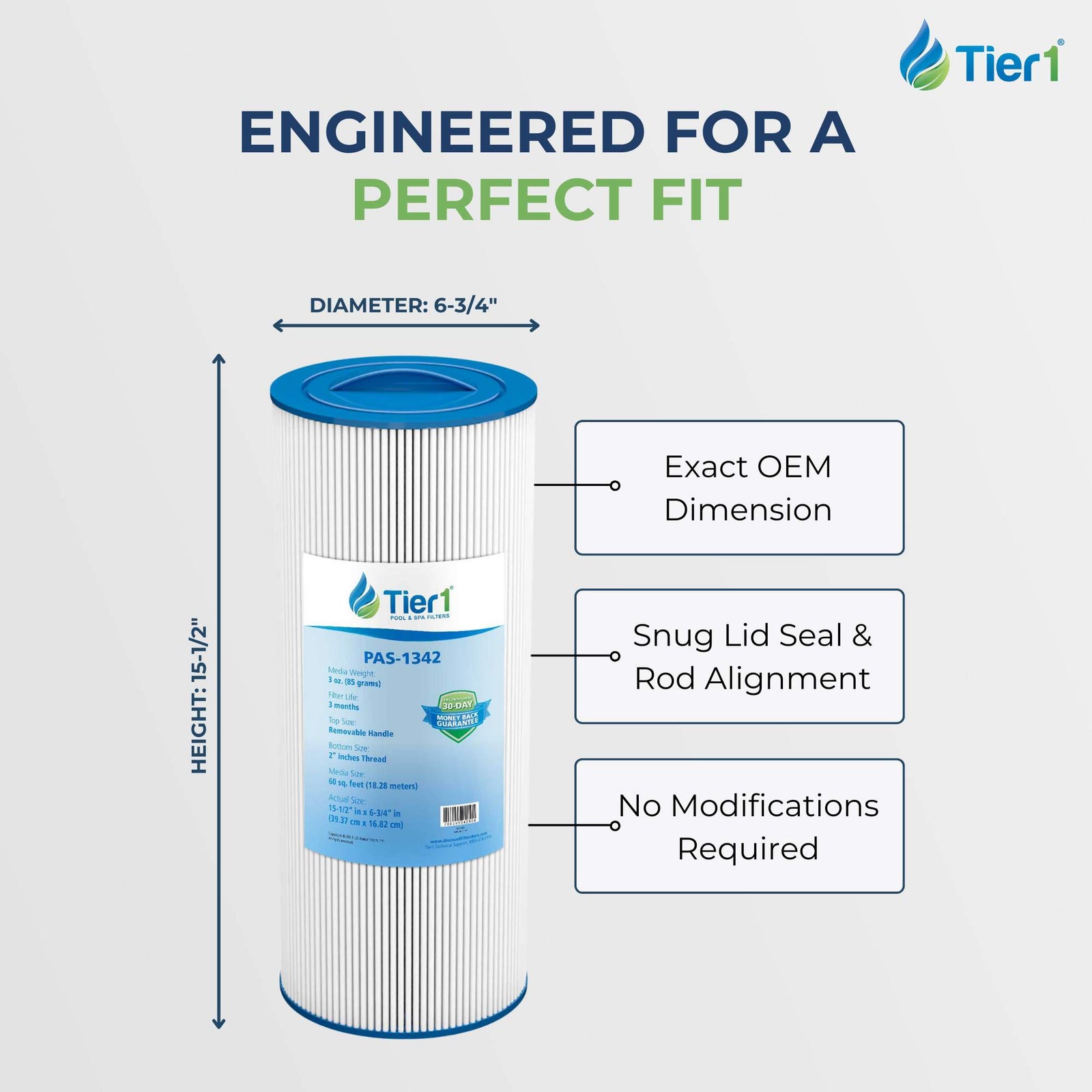 6541-383 Replacement Pool and Spa Filter by Tier1