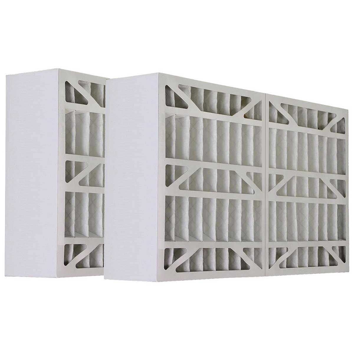 Tier1 16x28x6 Merv 8 Pleated AC Furnace Air Filter 2 Pack (Actual Size: 15 3/8 x 26 3/4 x 6) - WaterFilters.NET