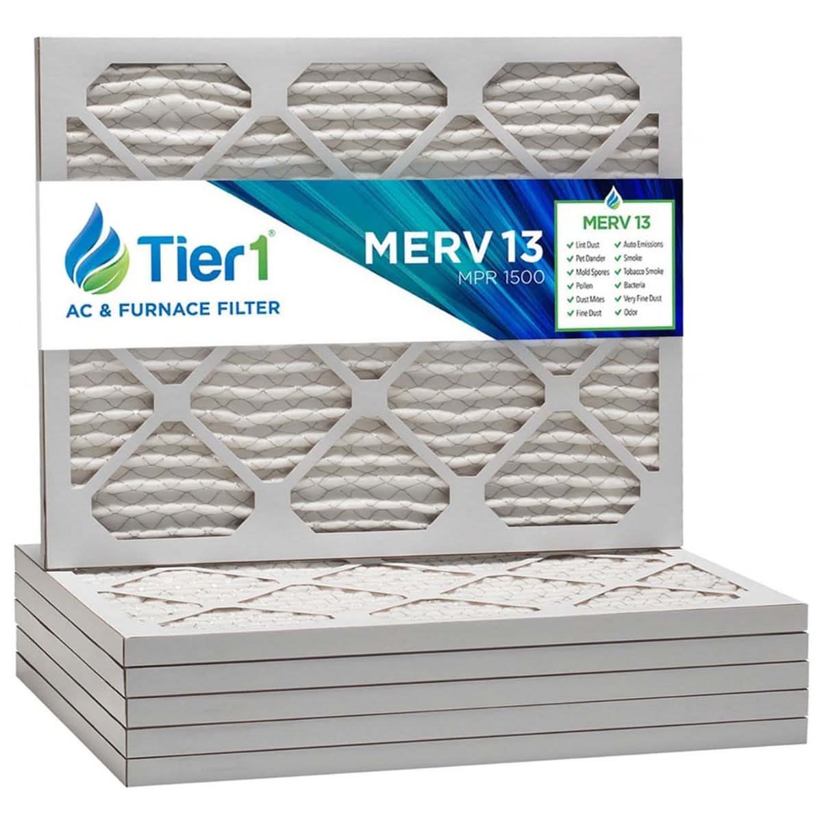16x20x1 Merv 13 Universal Air Filter By Tier1 (Single Filter) - WaterFilters.NET