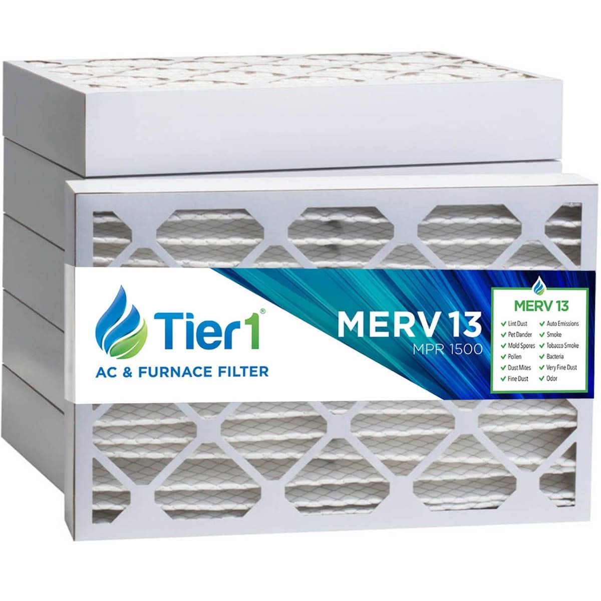16x25x4 Merv 13 Universal Air Filter By Tier1 (Single Filter) - WaterFilters.NET
