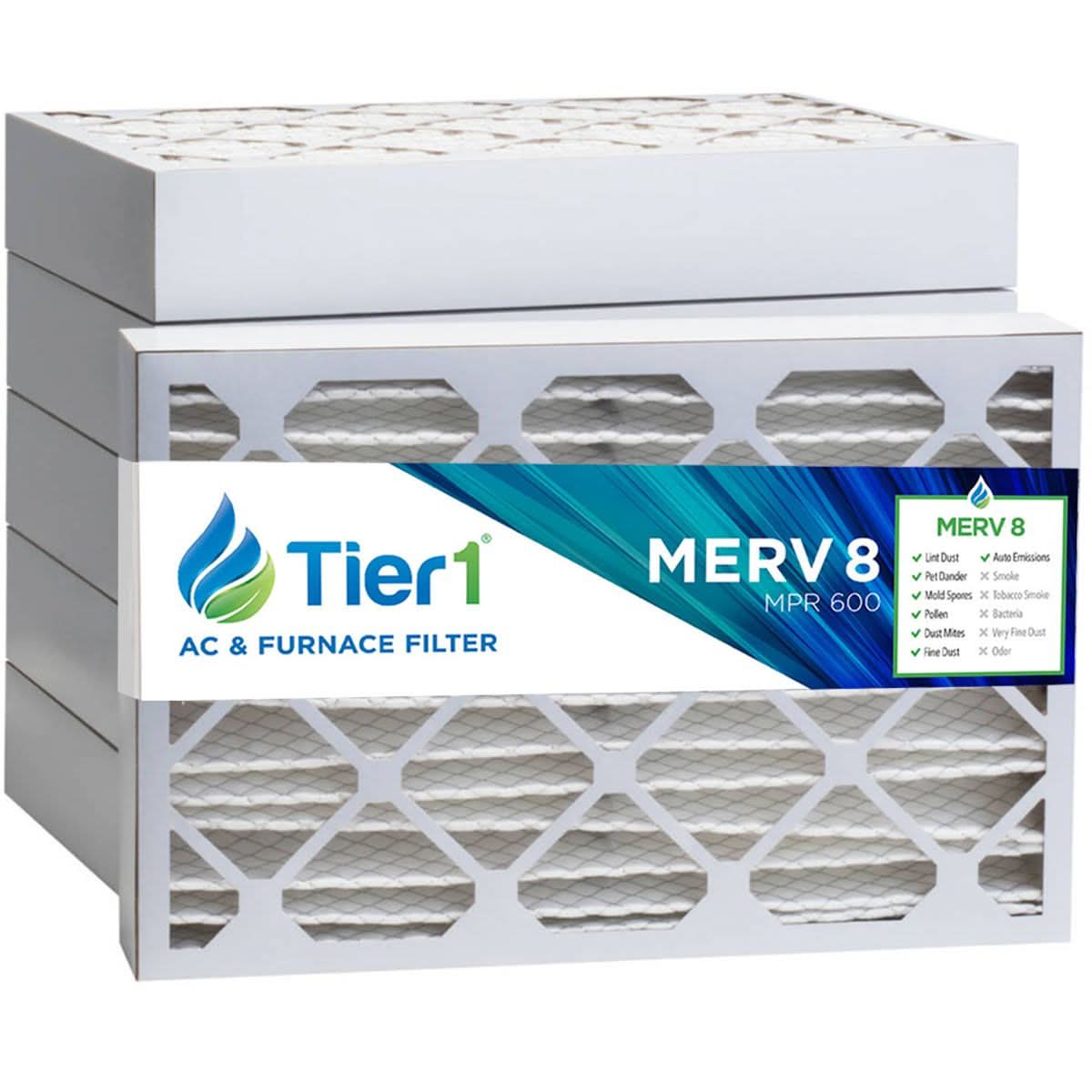 16x25x4 Merv 8 Universal Air Filter By Tier1 (Single Filter) - WaterFilters.NET
