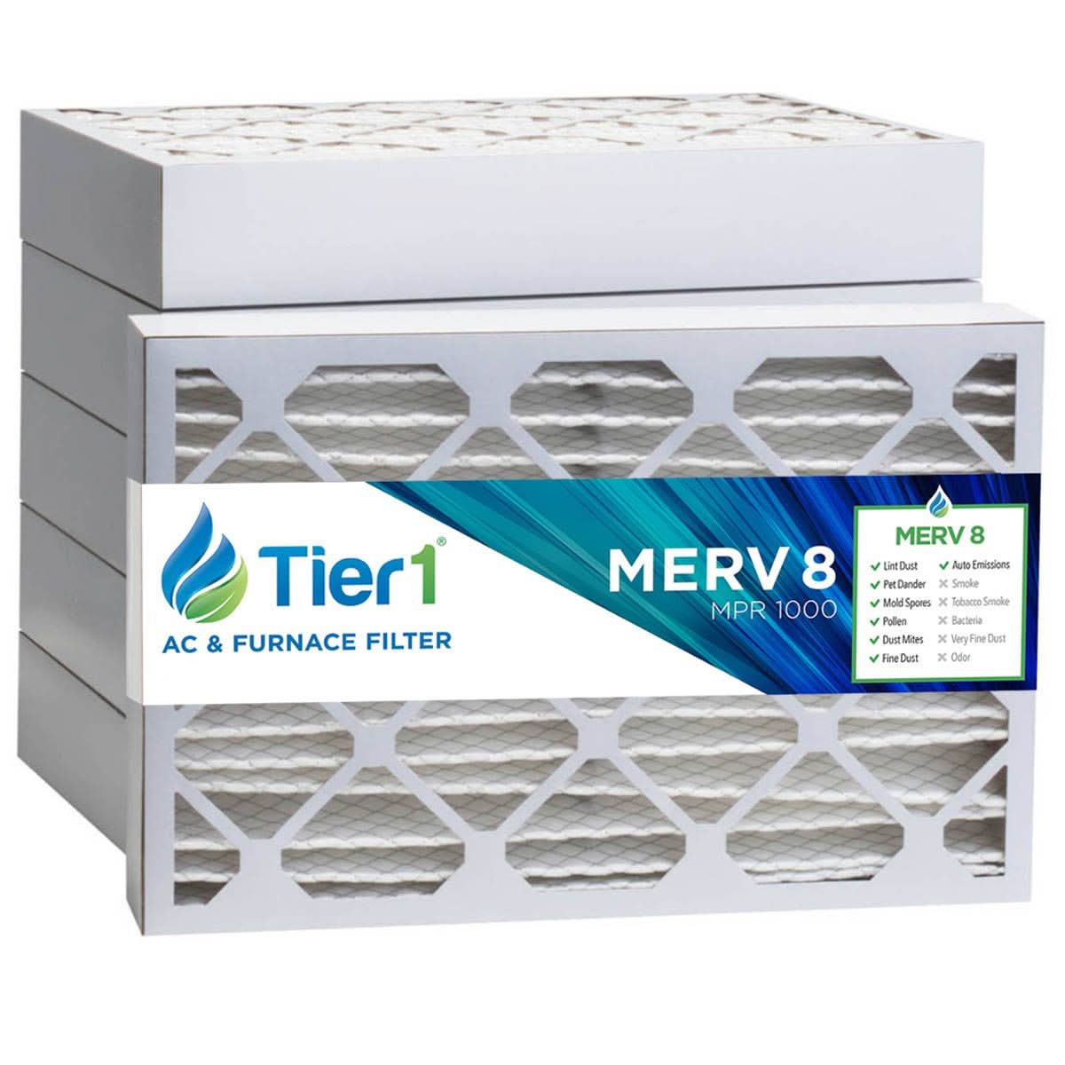 20x25x4 Merv 8 Universal Air Filter By Tier1 (Single Filter) - WaterFilters.NET