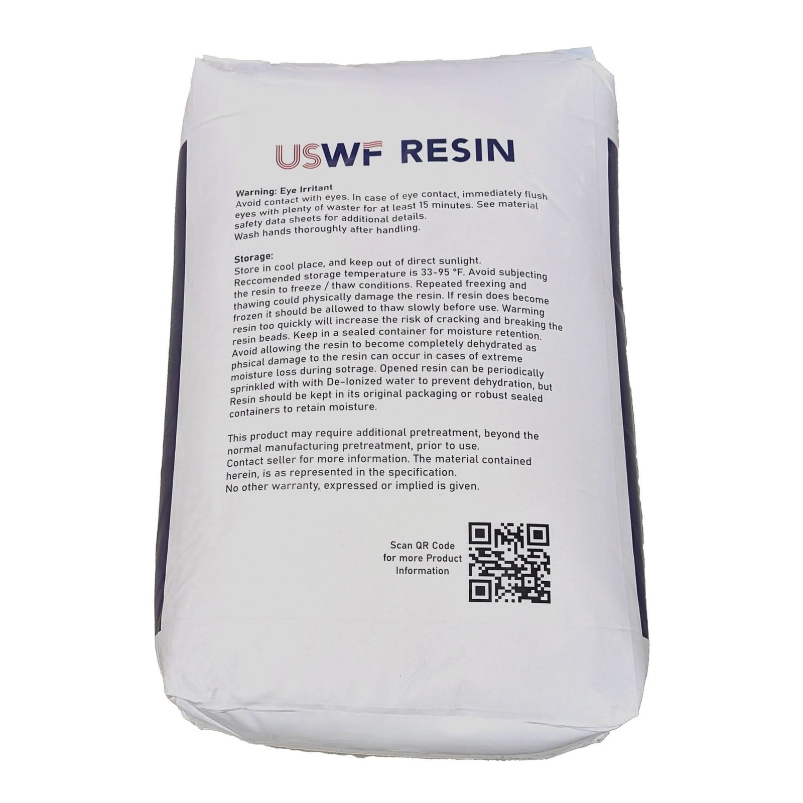 USWF 50 lbs. 1 cu. ft. Ion Exchange Water Softener Resin - WaterFilters.NET