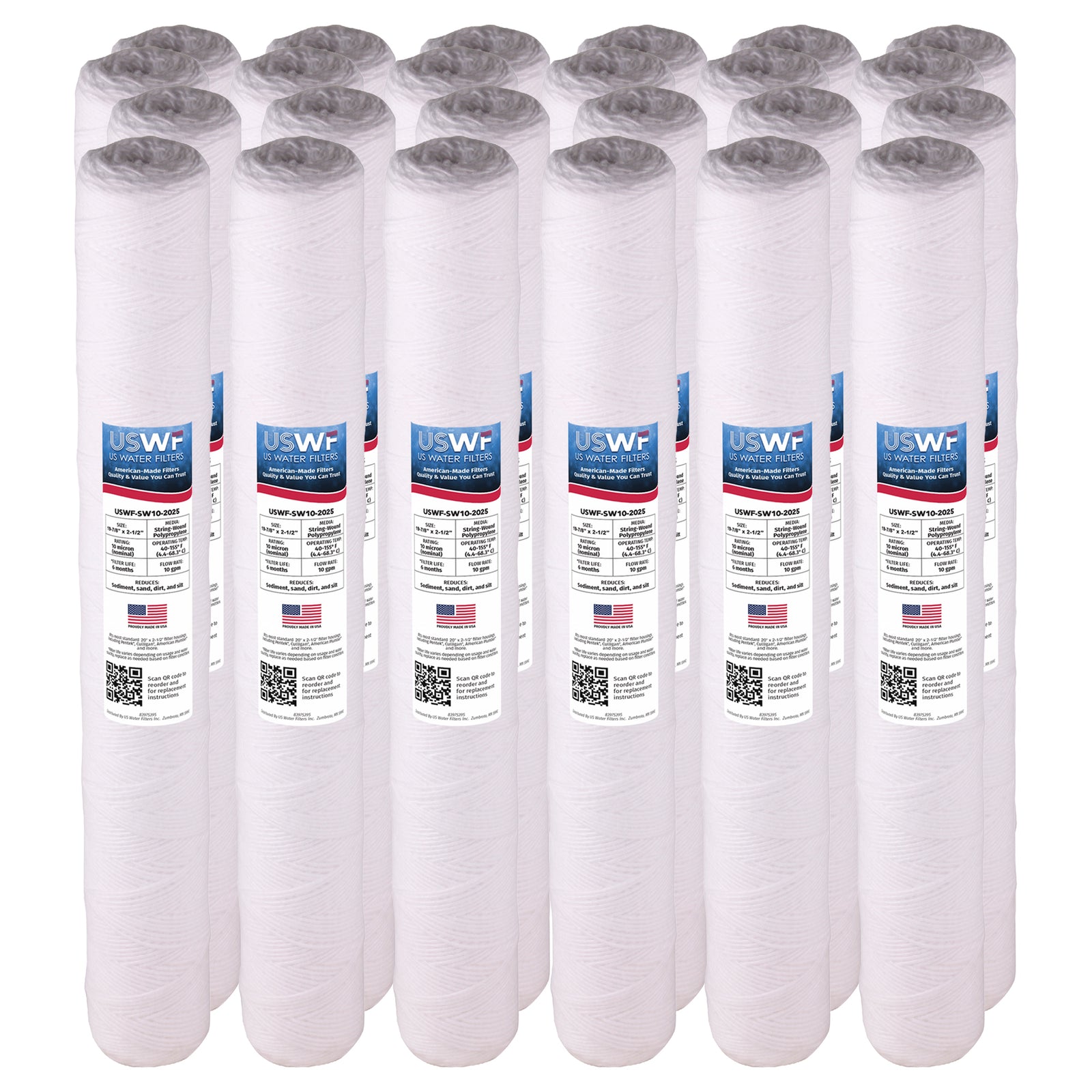 USWF 10 Micron 20"x2.5" String Wound Sediment filter