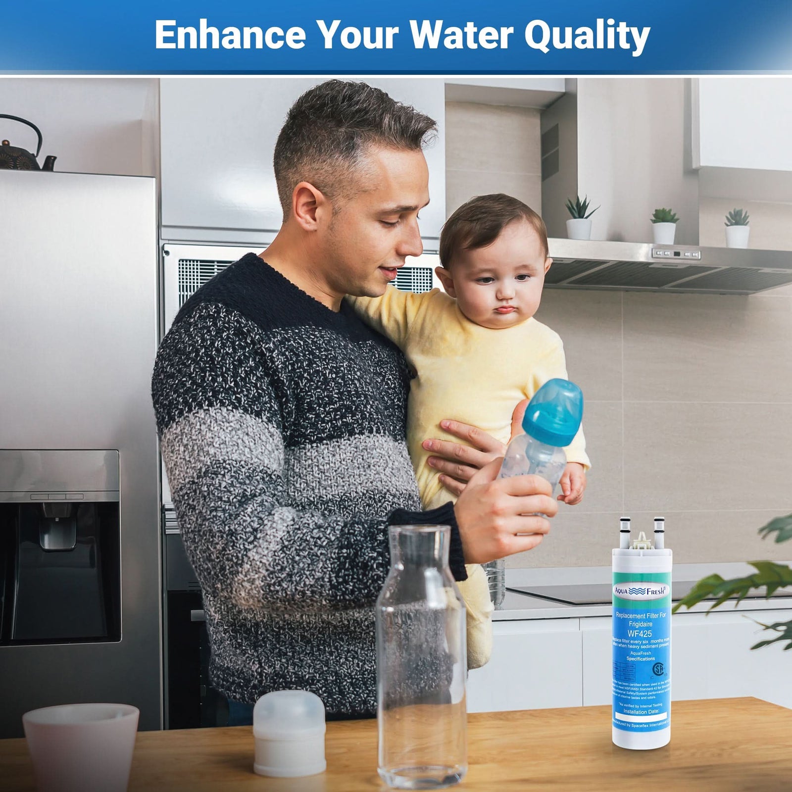 Aqua-Fresh WF425 Refrigerator Water Filter Replacement for WF3CB