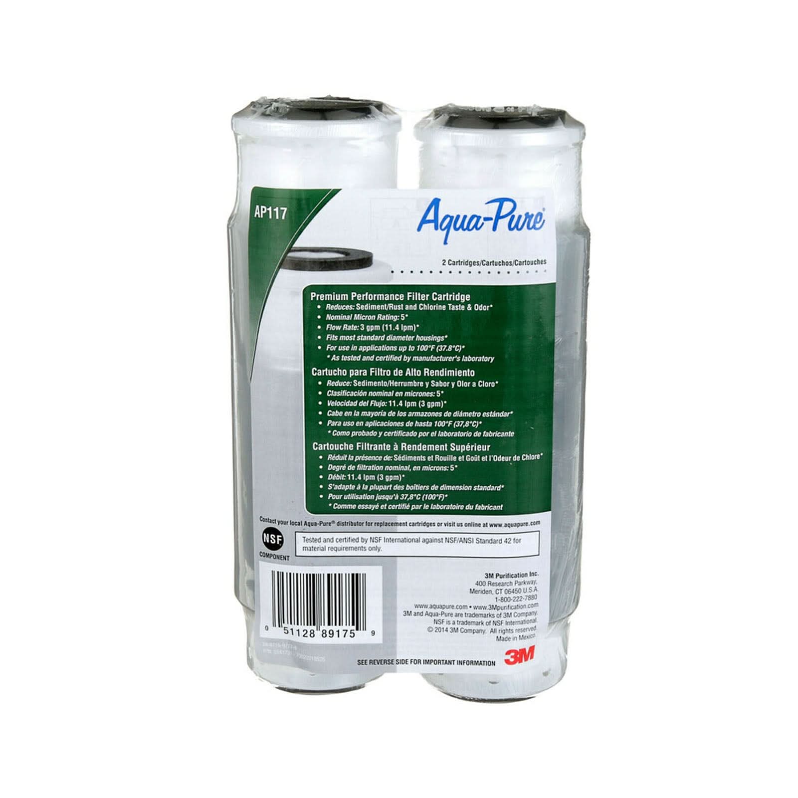 3M Aqua-Pure AP117 Premium Chlorine Taste & Odor Filter - WaterFilters.NET