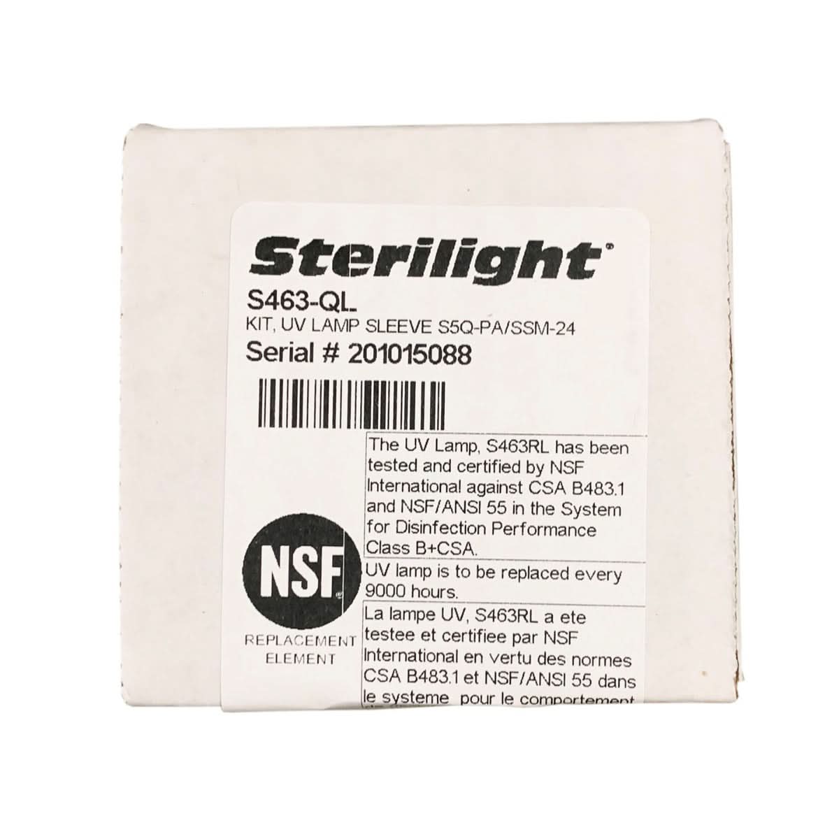 Viqua S463-QL Lamp/ Quartz Sleeve Combo Pack - WaterFilters.NET