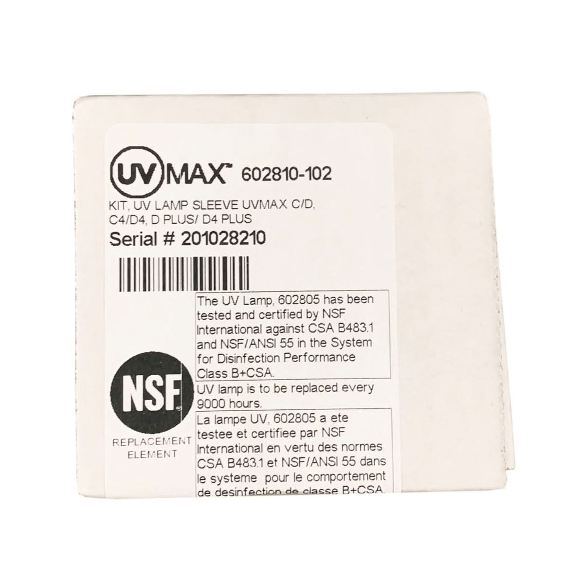 602810-102 Lamp and Sleeve Kit for Viqua D Model Systems - WaterFilters.NET