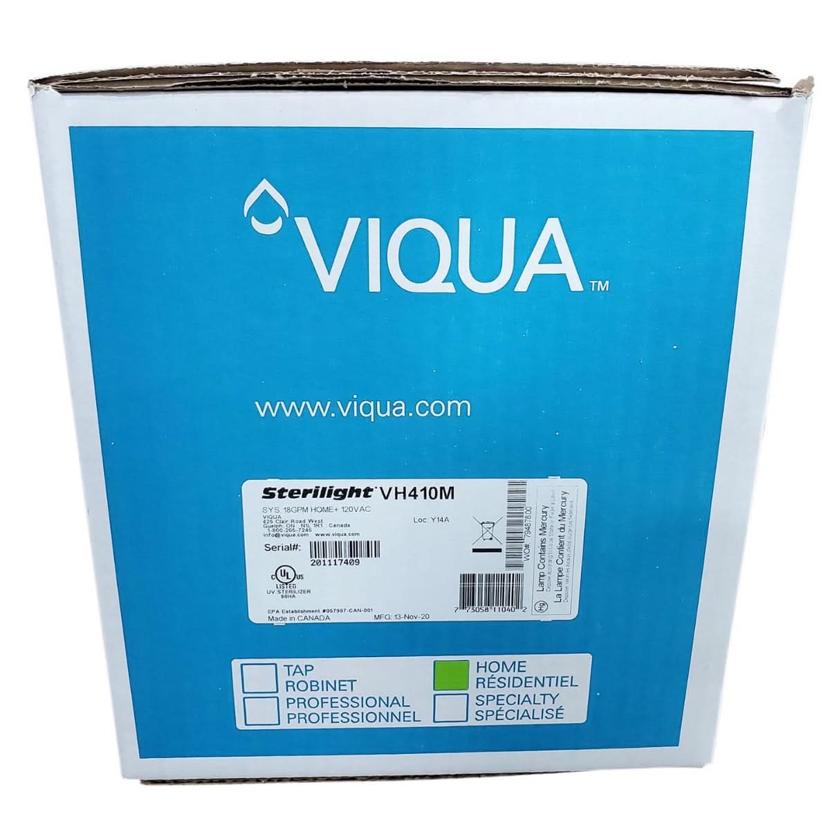 VH410M UltraViolet Water Disinfection System by Viqua - WaterFilters.NET