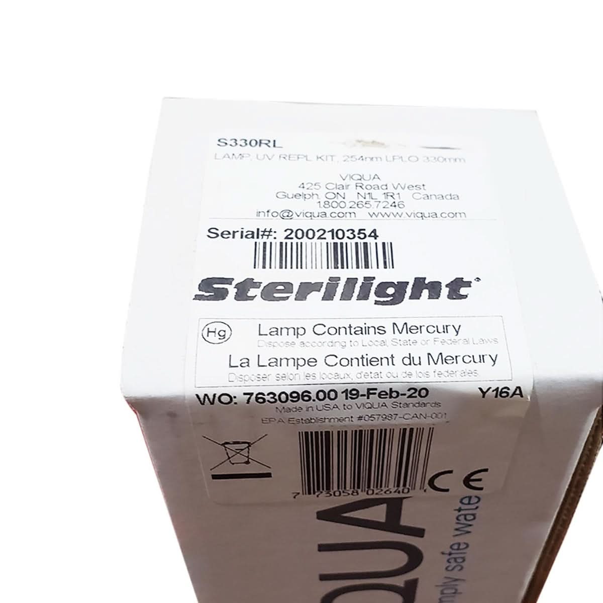 S330RL Water Disinfection System UV Lamp by Viqua - WaterFilters.NET