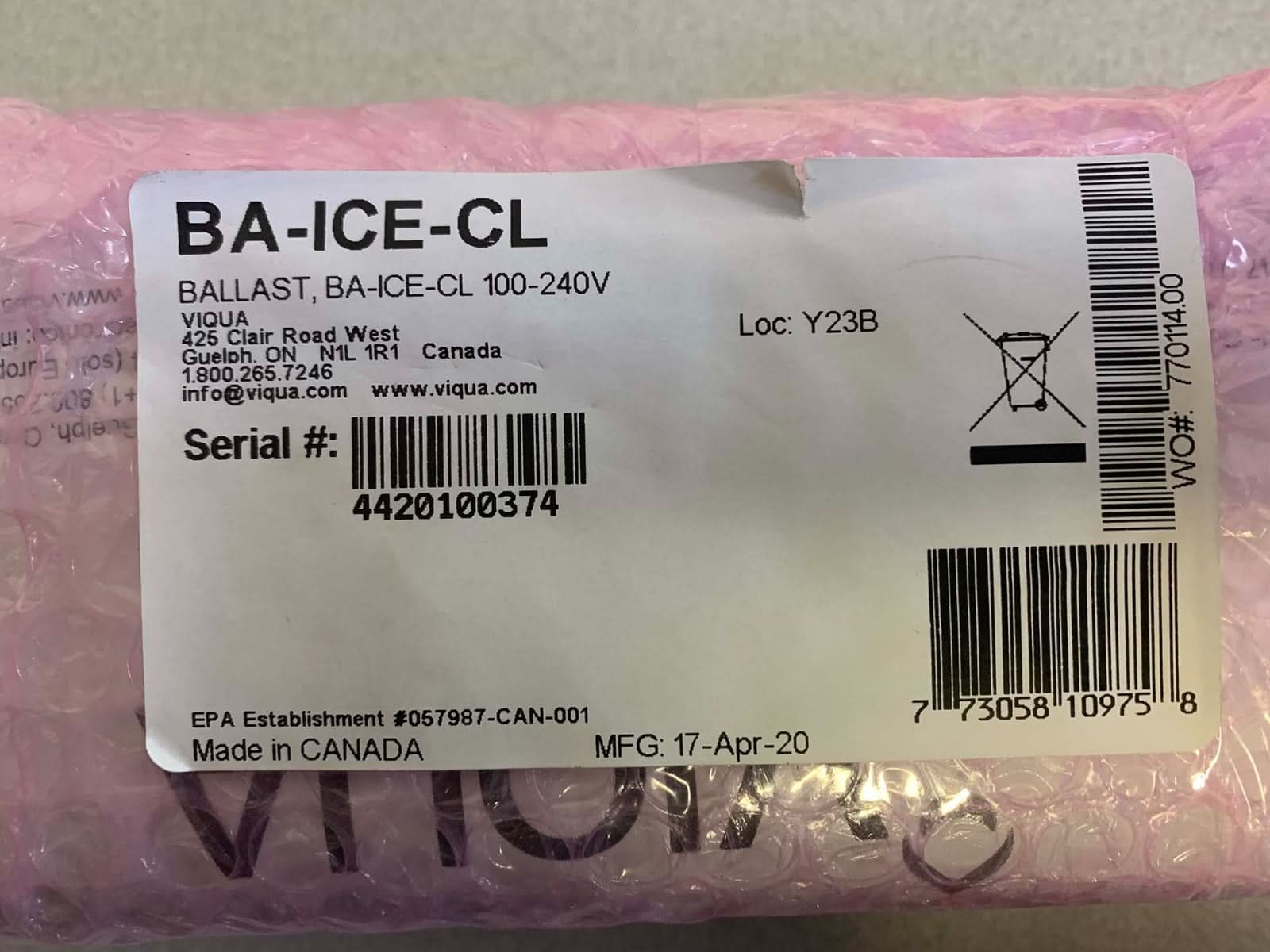 Viqua Replacement Controller for VH200 and VH410 - WaterFilters.NET