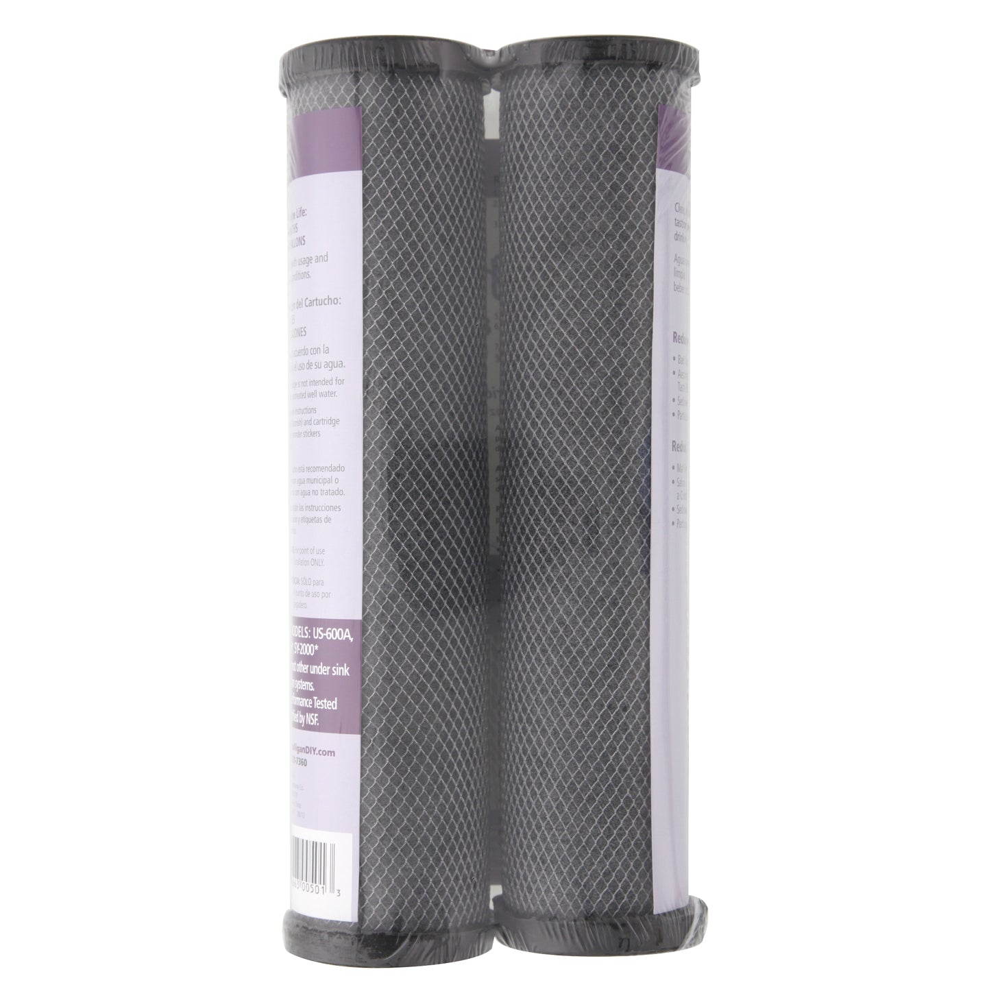 D-10-TWIN Culligan Level 1 Undersink Filter Replacement Cartridge (2-Pack) (side)