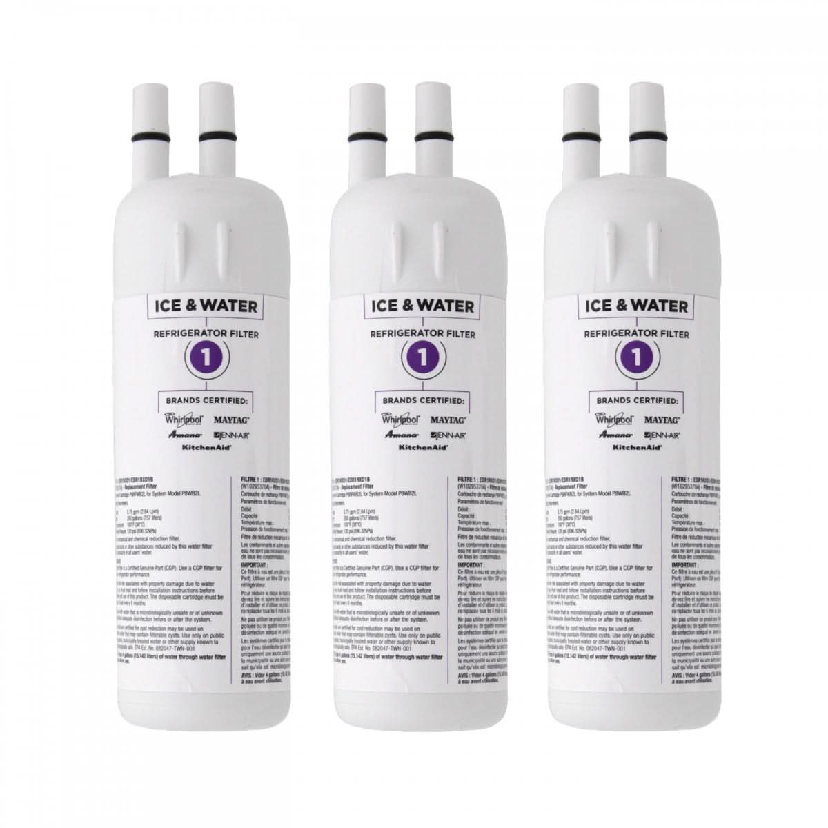 Whirlpool W10295370A EveryDrop EDR1RXD1 (Filter 1) Ice and Water Refrigerator Filter - WaterFilters.NET