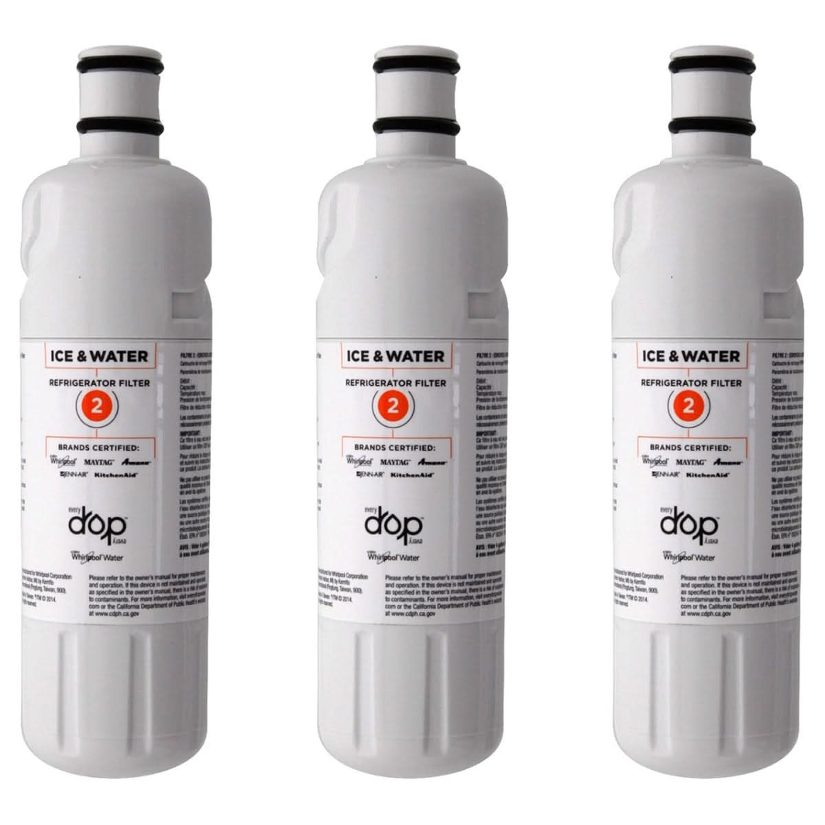 Whirlpool W10413645A EveryDrop EDR2RXD1 (Filter 2) Ice and Water Refrigerator Filter - WaterFilters.NET