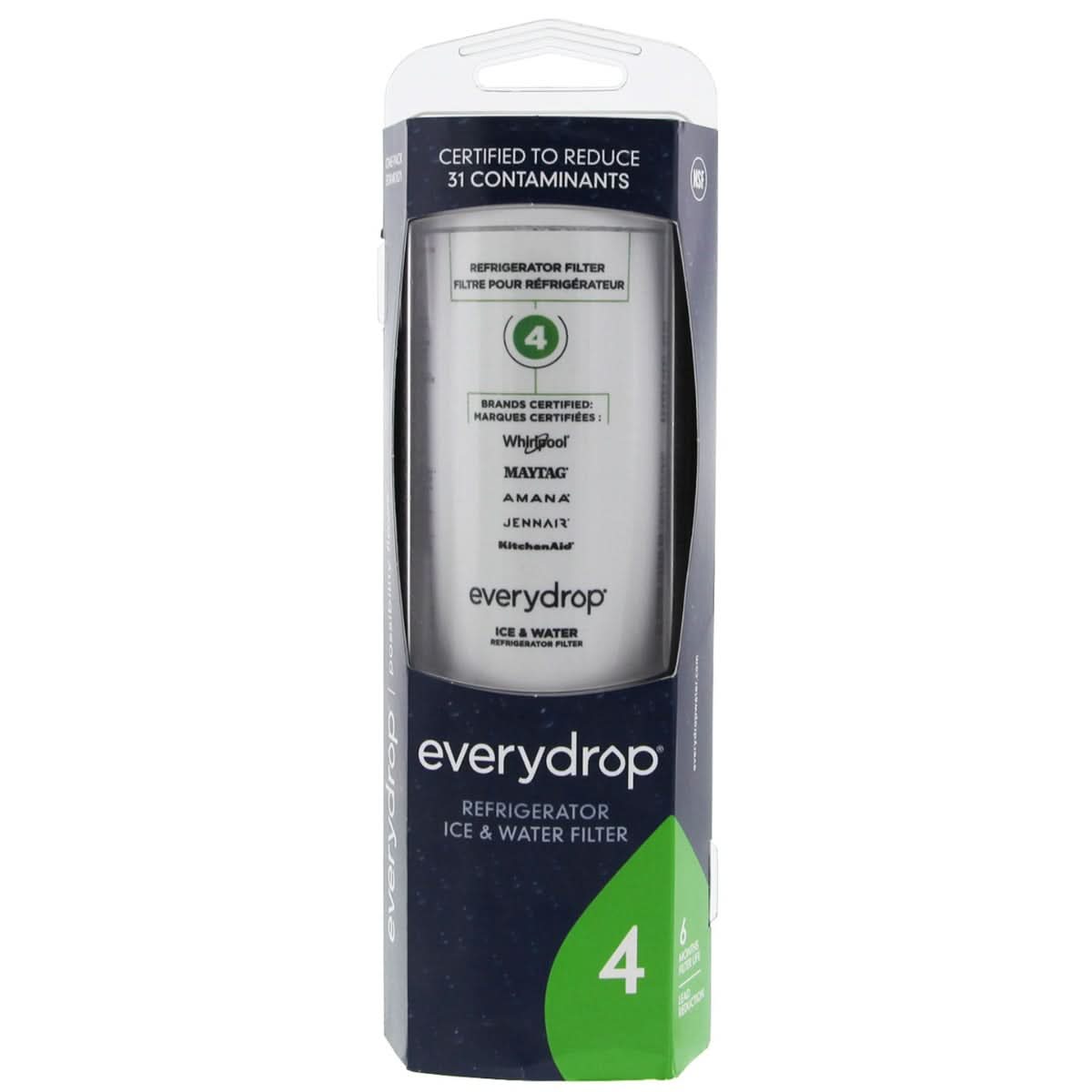 Whirlpool 4396395 and Maytag UKF8001 EveryDrop EDR4RXD1 (Filter 4) Ice and Water Refrigerator Filter - WaterFilters.NET