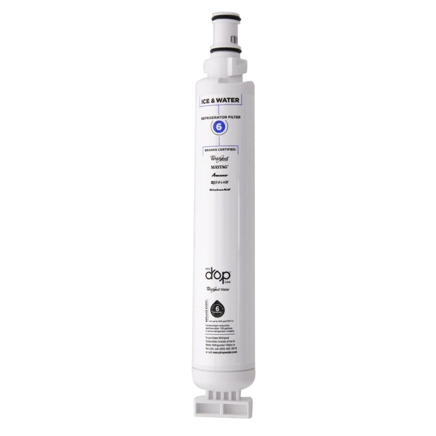 Whirlpool 4396701 EveryDrop EDR6D1 (Filter 6) Ice and Water Refrigerator Filter - WaterFilters.NET