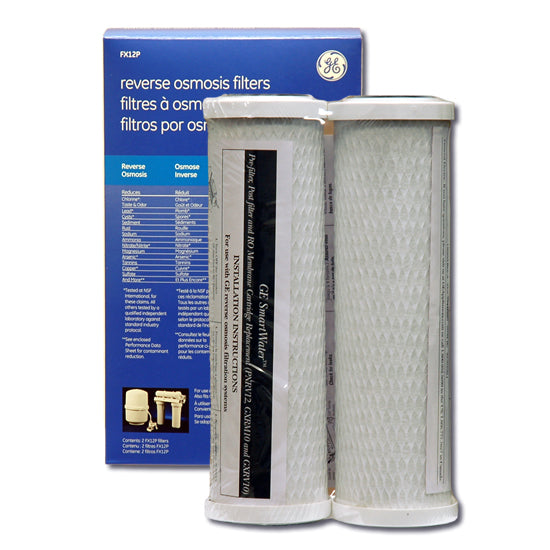 GE FX12P Carbon Pre and Post RO Filter (2-Pack)