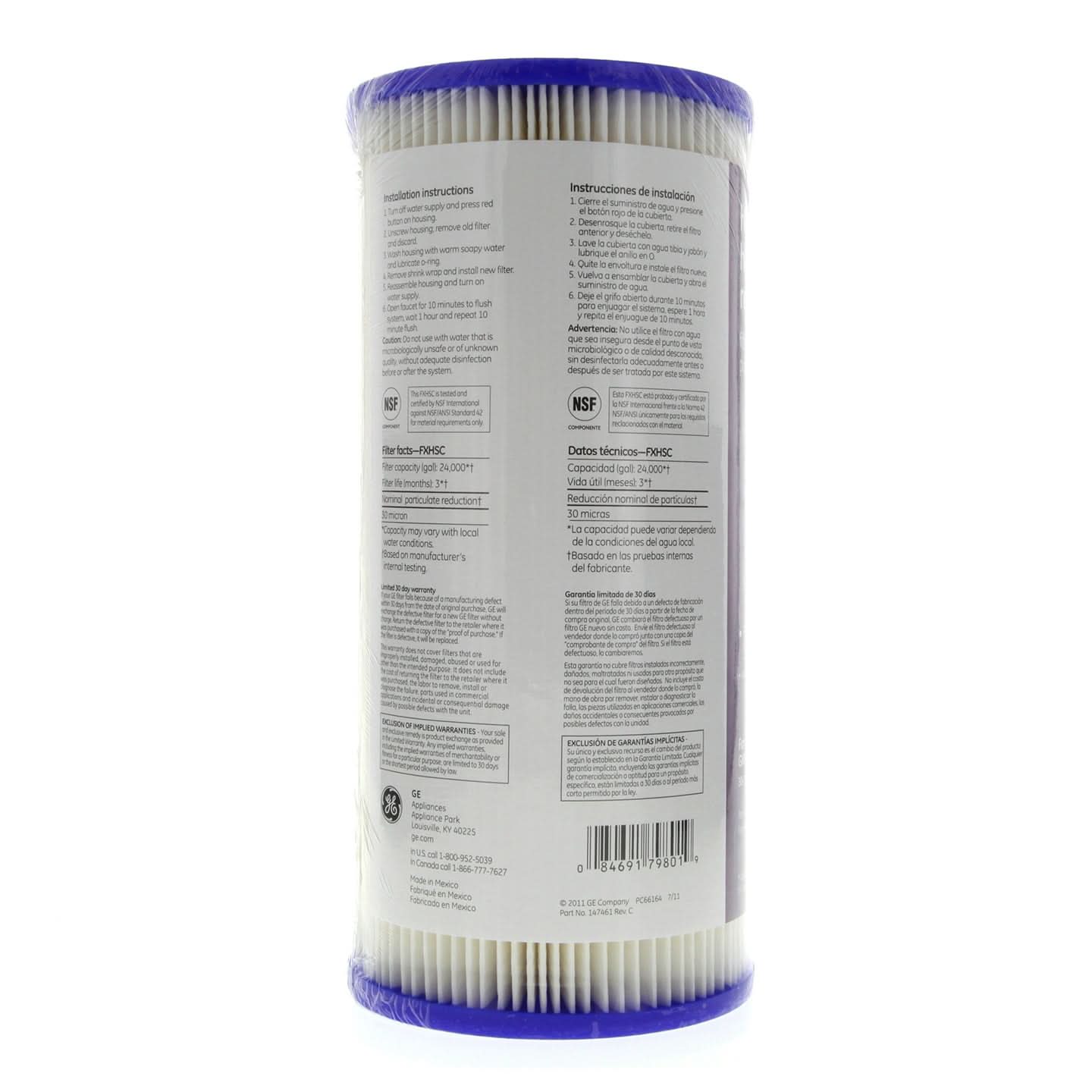 GE FXHSC Sediment Water Filter - WaterFilters.NET