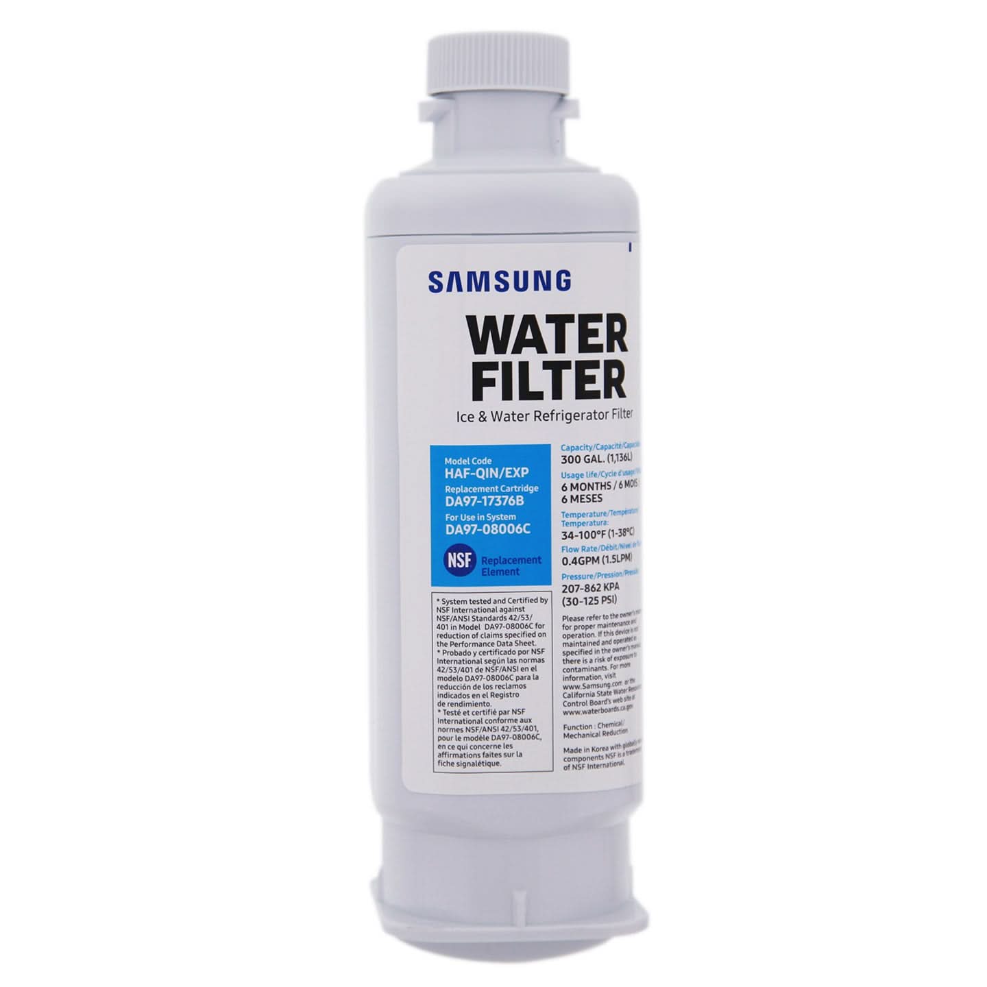 Samsung DA97-17376B/HAF-QIN Refrigerator Water Filter - WaterFilters.NET