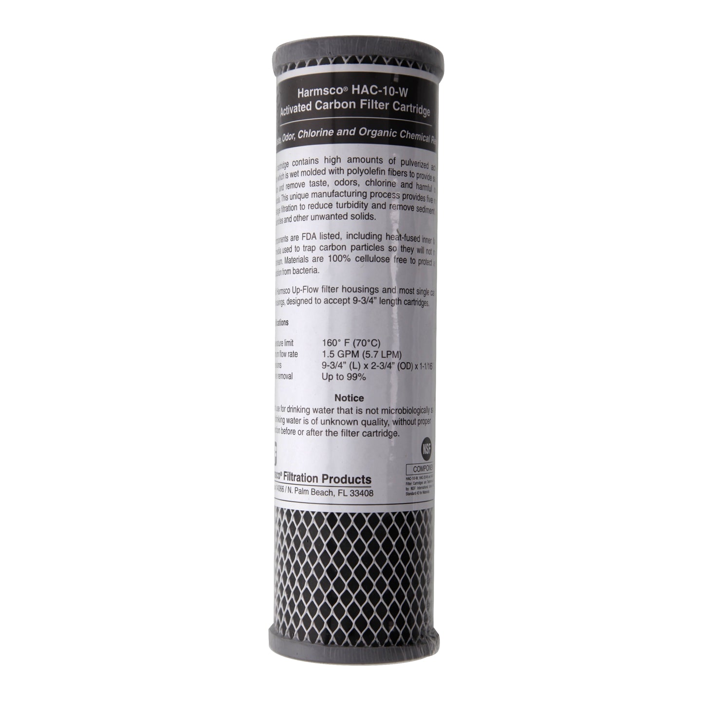 armsco HAC-10-W Activated Carbon Water Filter Cartridge