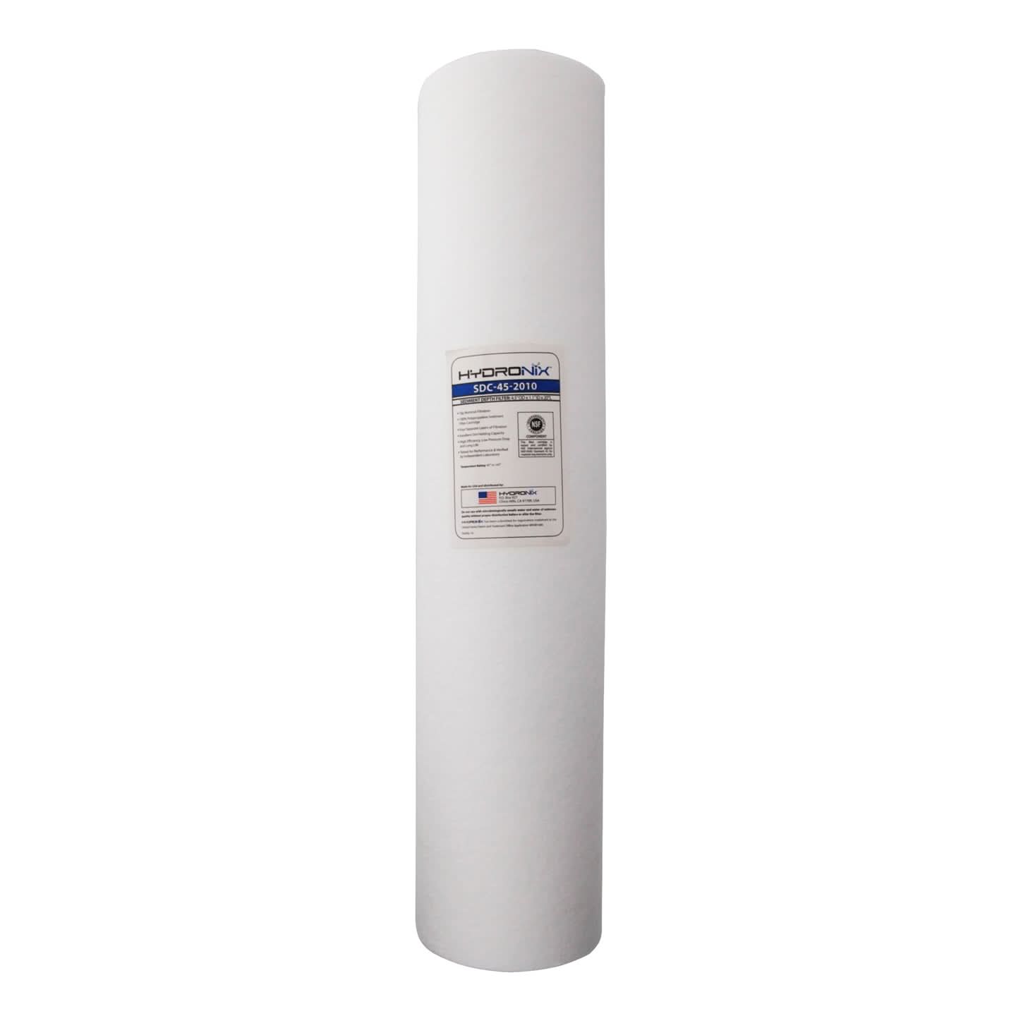 Hydronix SDC-45-2010 Sediment Polypropylene Water Filter Cartridges - WaterFilters.NET