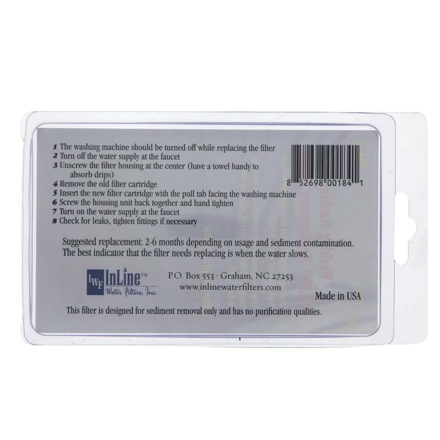 Washing Machine Replacement Filter 84470 (2-Pack) - WaterFilters.NET