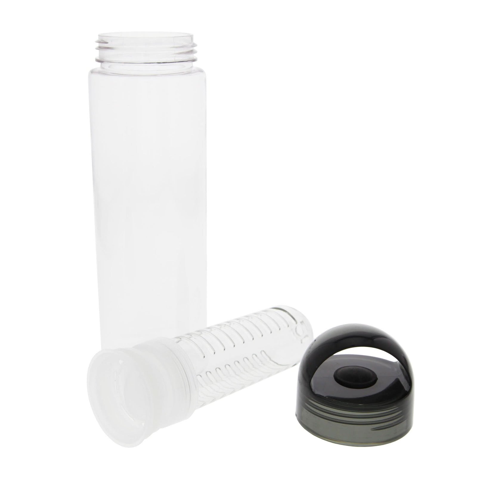 Clear Infusion 23 Ounce Water Bottle with Black Top by Tier1 - WaterFilters.NET