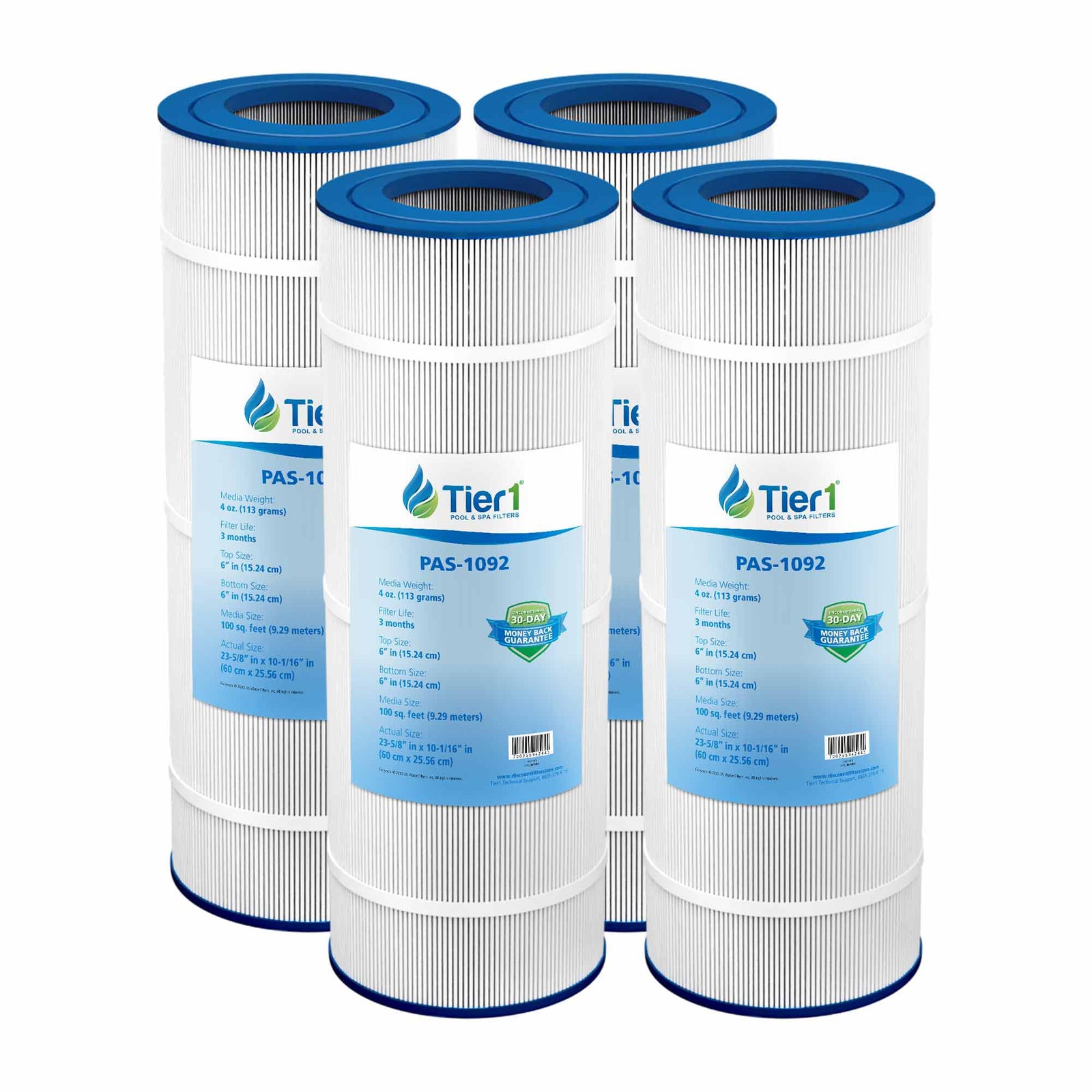 Tier1 Pleatco PAP100 and PAP100-4 Replacement Pool Filter - WaterFilters.NET