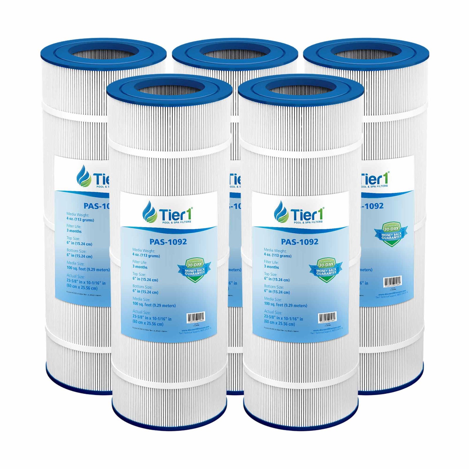 Tier1 Pleatco PAP100 and PAP100-4 Replacement Pool Filter - WaterFilters.NET