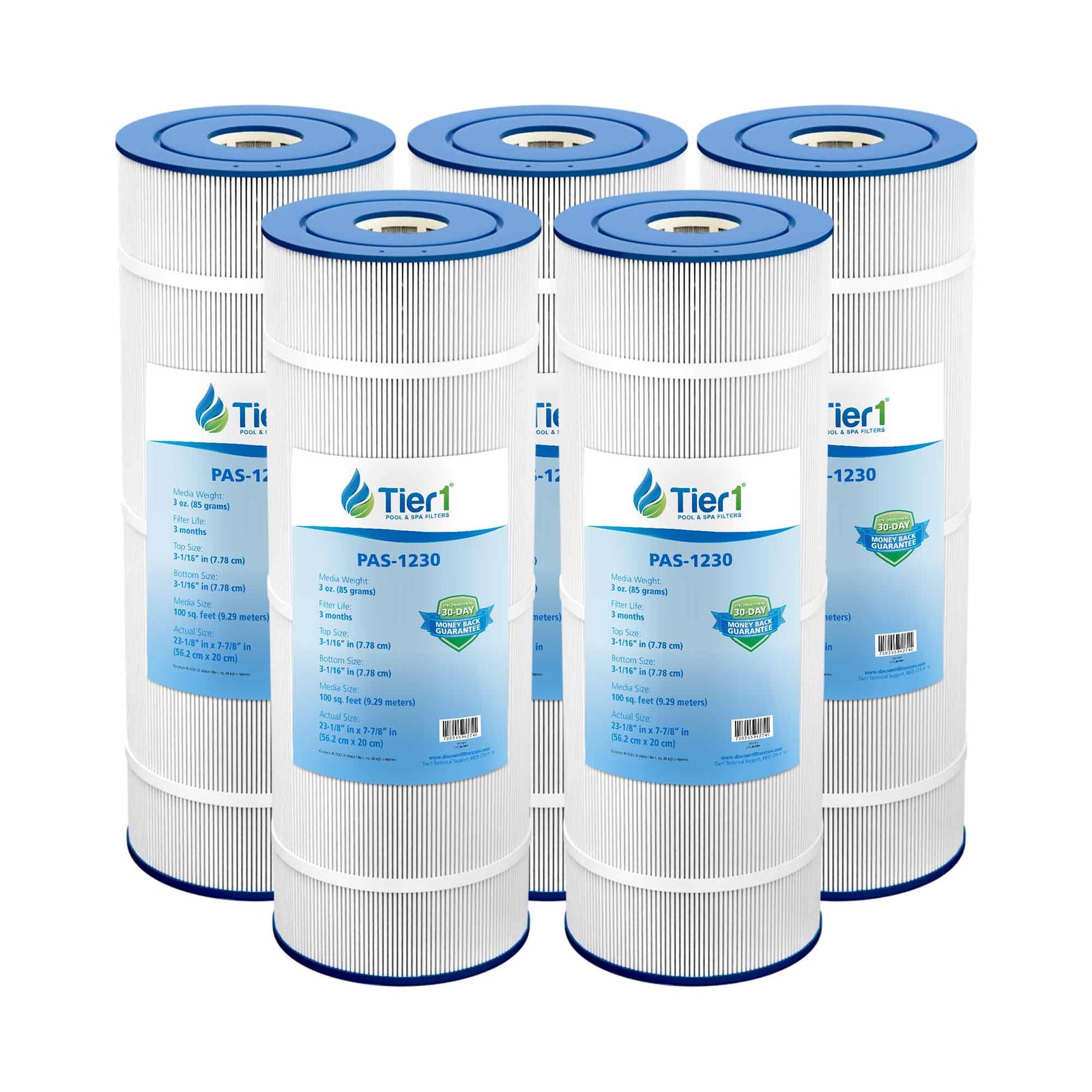 Tier1 PAS-1230 Replacement Pool and Spa Filter - WaterFilters.NET
