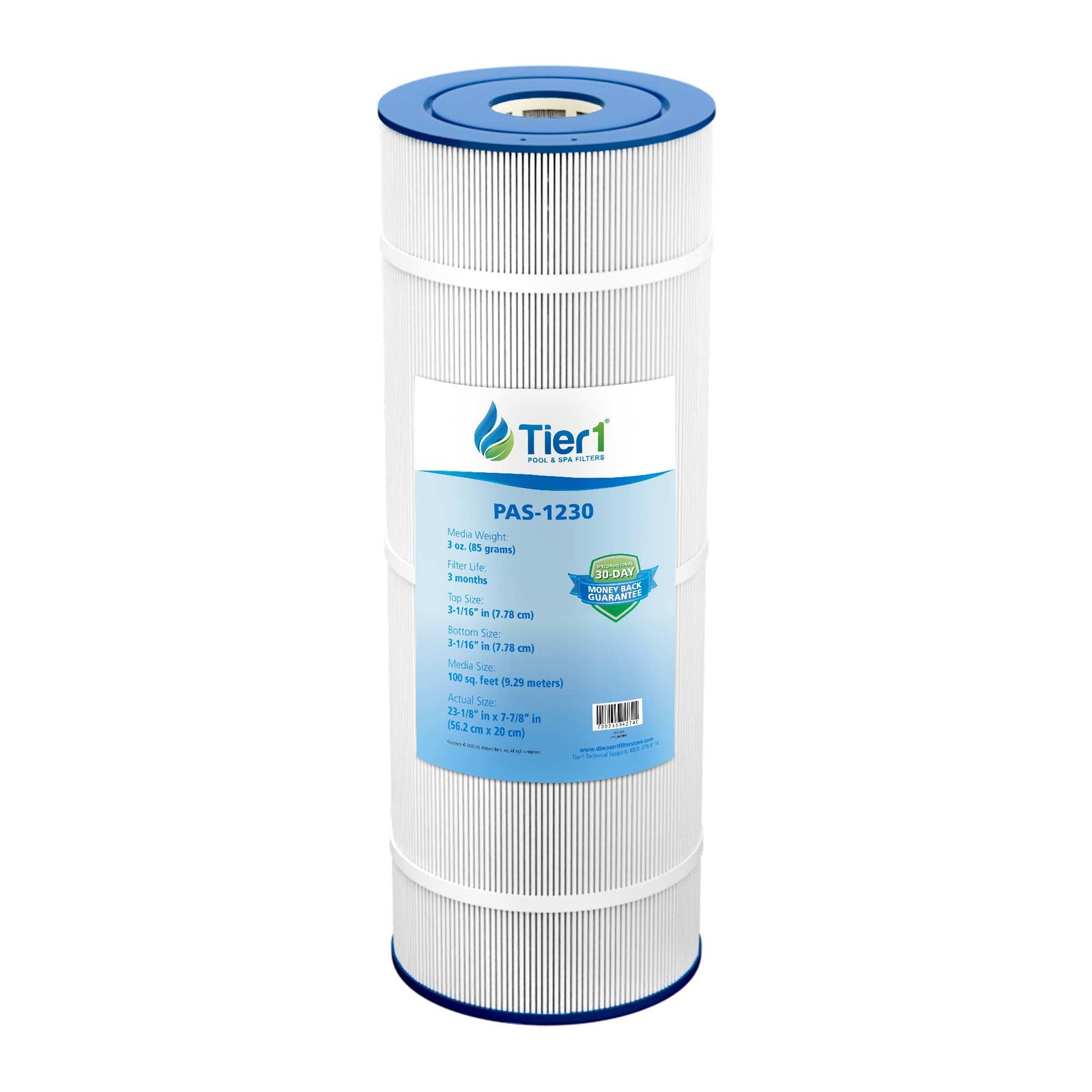 Tier1 PAS-1230 Replacement Pool and Spa Filter - WaterFilters.NET