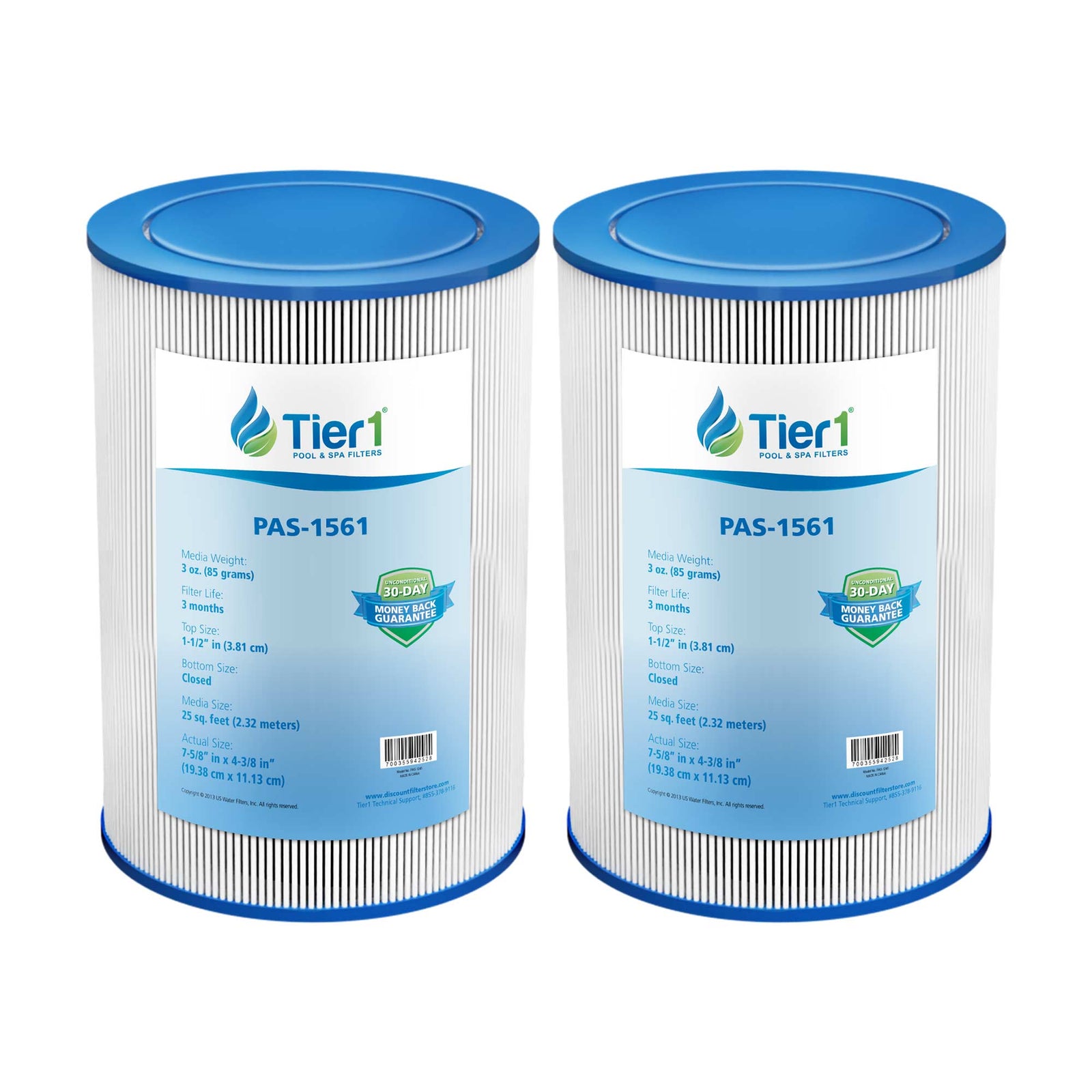 Tier1 PAS-1561 Replacement Pool and Spa Filter - WaterFilters.NET