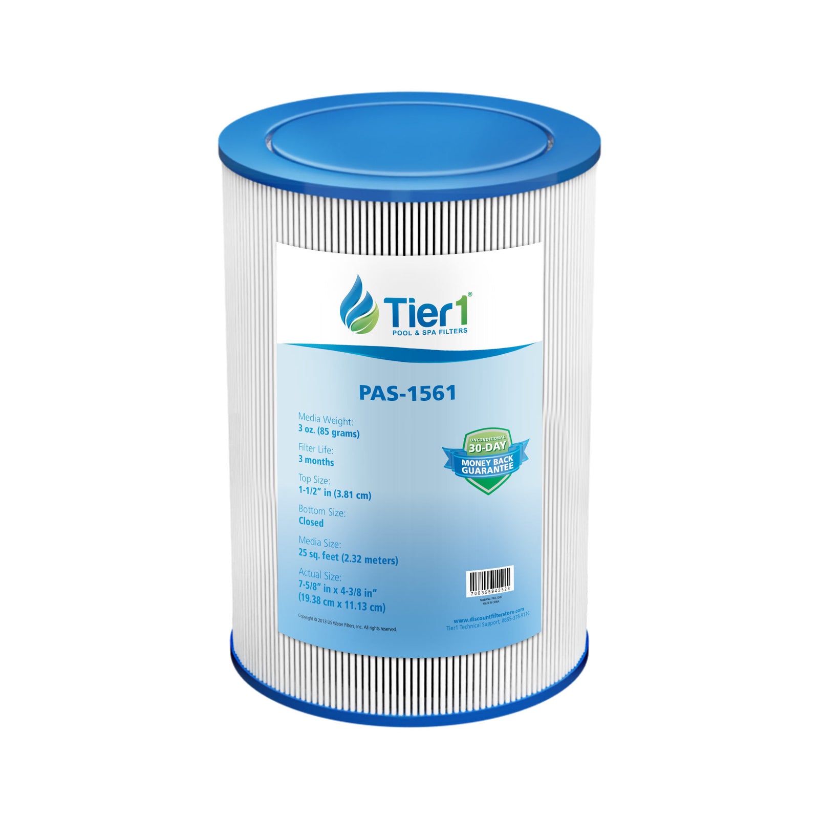 Tier1 PAS-1561 Replacement Pool and Spa Filter - WaterFilters.NET