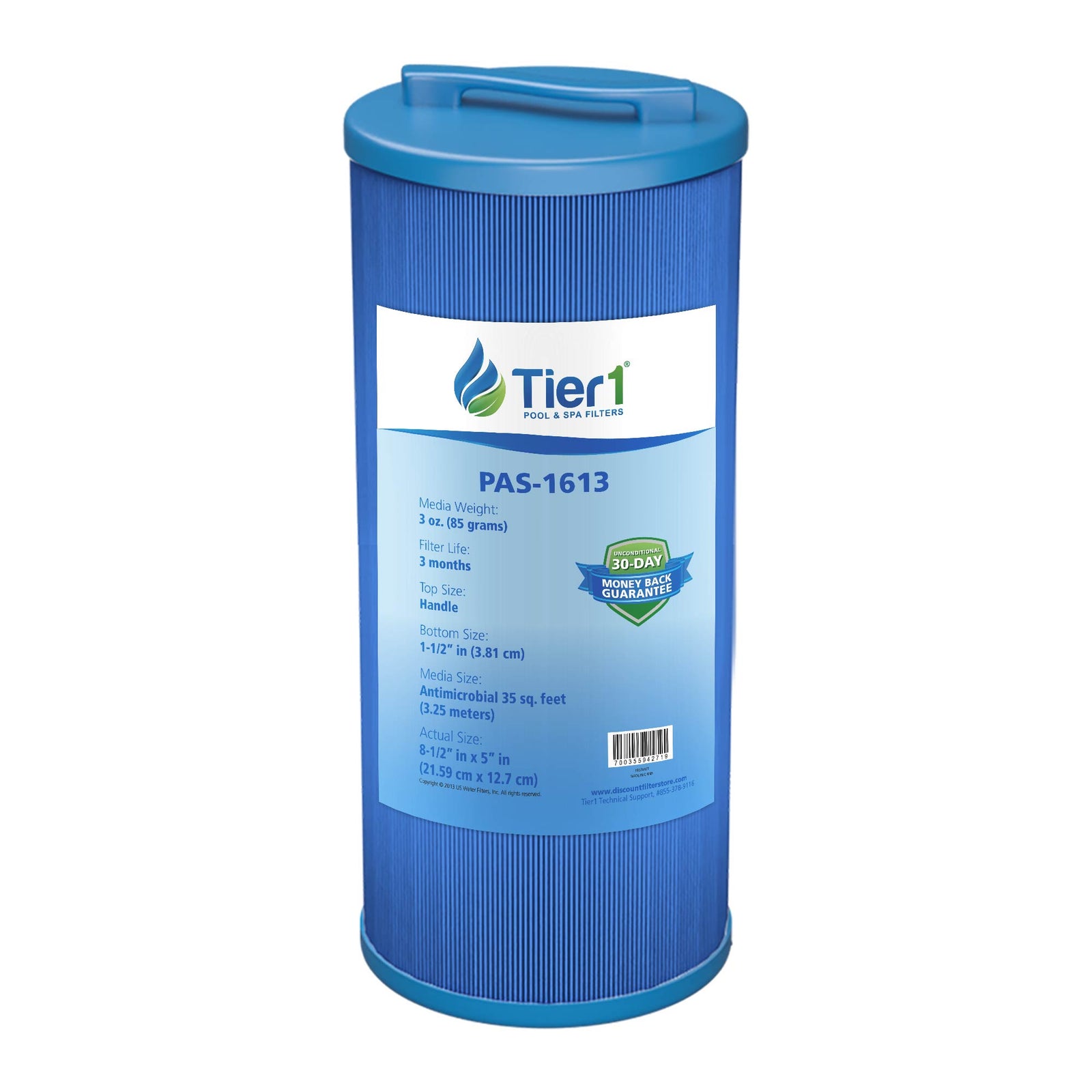 8-1/2 X 5 Inch Tier1 PAS-1613 Replacement For 817-4035 - WaterFilters.NET