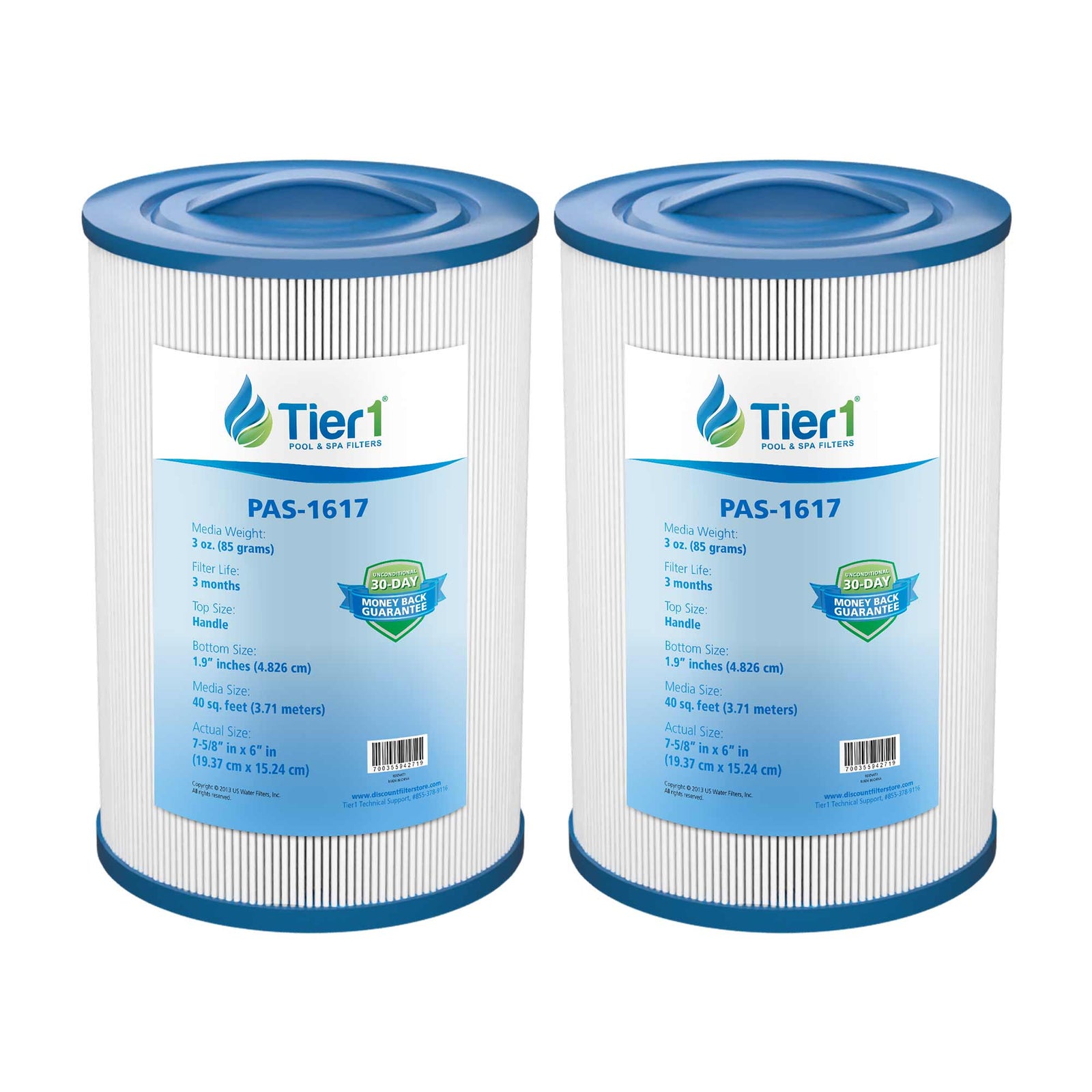 Tier1 Waterway 817-0050 Pool and Spa Filter Replacement - WaterFilters.NET