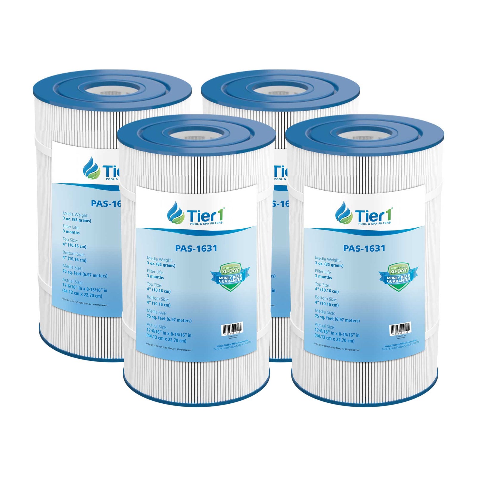 Tier1 Waterway Clearwater 817-0075N Comparable Pool and Spa Filter Replacement - WaterFilters.NET