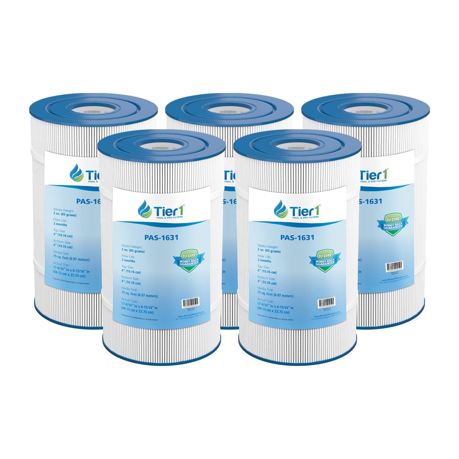 Tier1 Waterway Clearwater 817-0075N Comparable Pool and Spa Filter Replacement - WaterFilters.NET