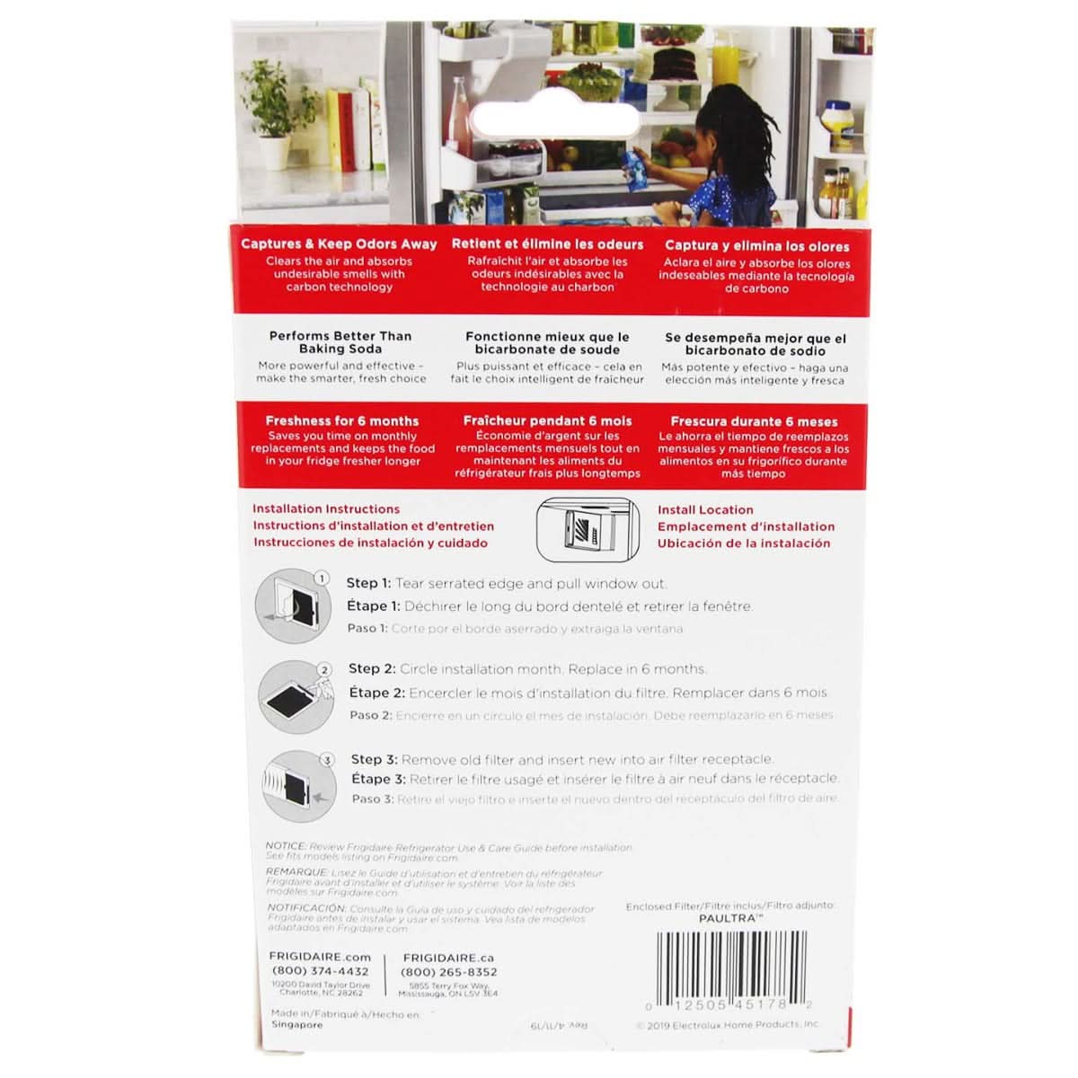 Frigidaire PAULTRA Refrigerator PureAir Ultra Air Filter Cartridge - WaterFilters.NET
