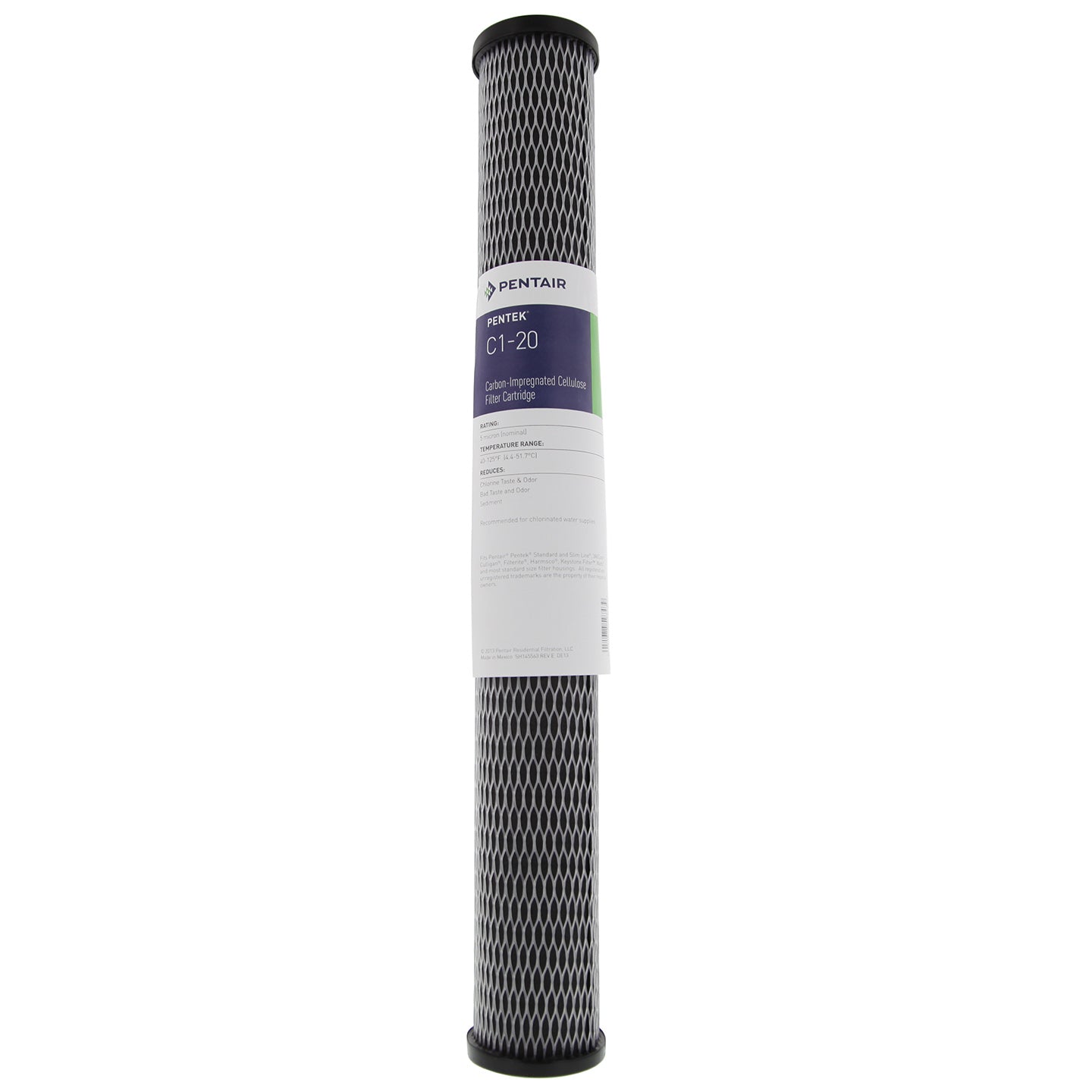 Pentek C1-20 Carbon Water Filters (20-inch x 2-1/2-inch) (Front View)