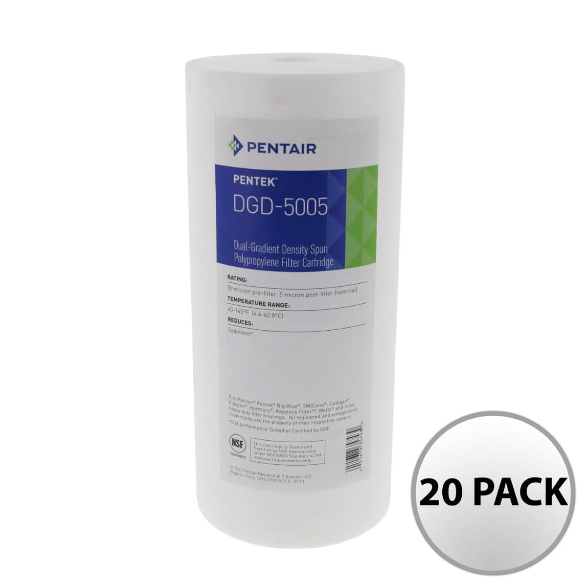 Pentek DGD-5005 Sediment Water Filters (10-inch x 4.5-inch) - WaterFilters.NET
